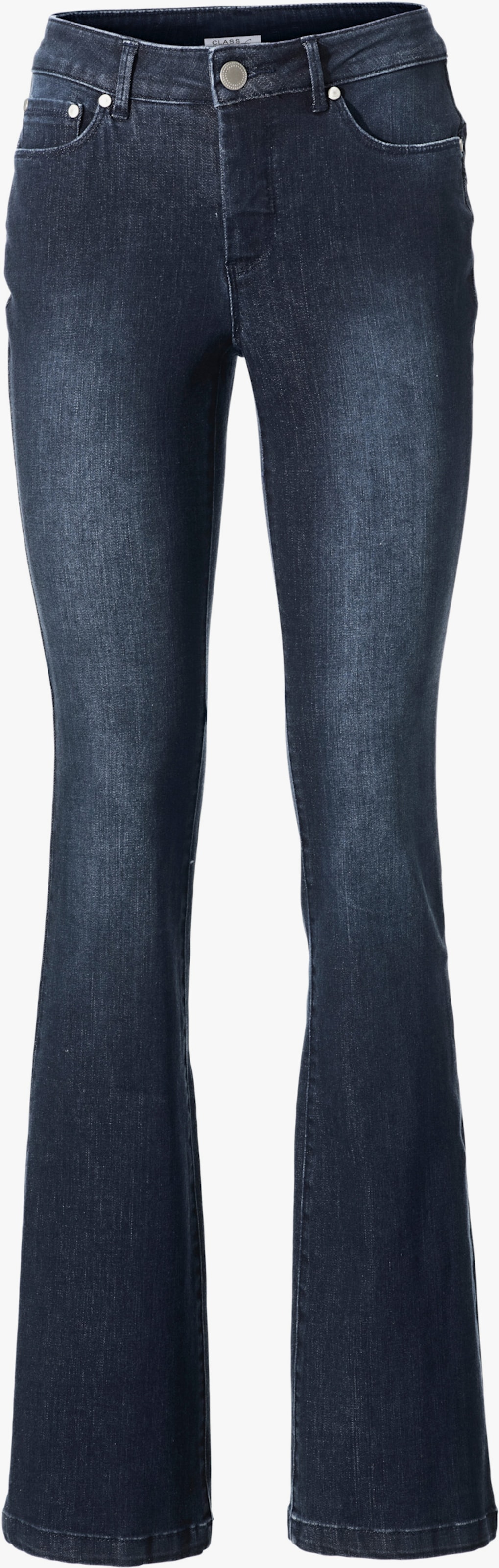 heine Bootcut jeans met 'buik weg'-effect - dark denim