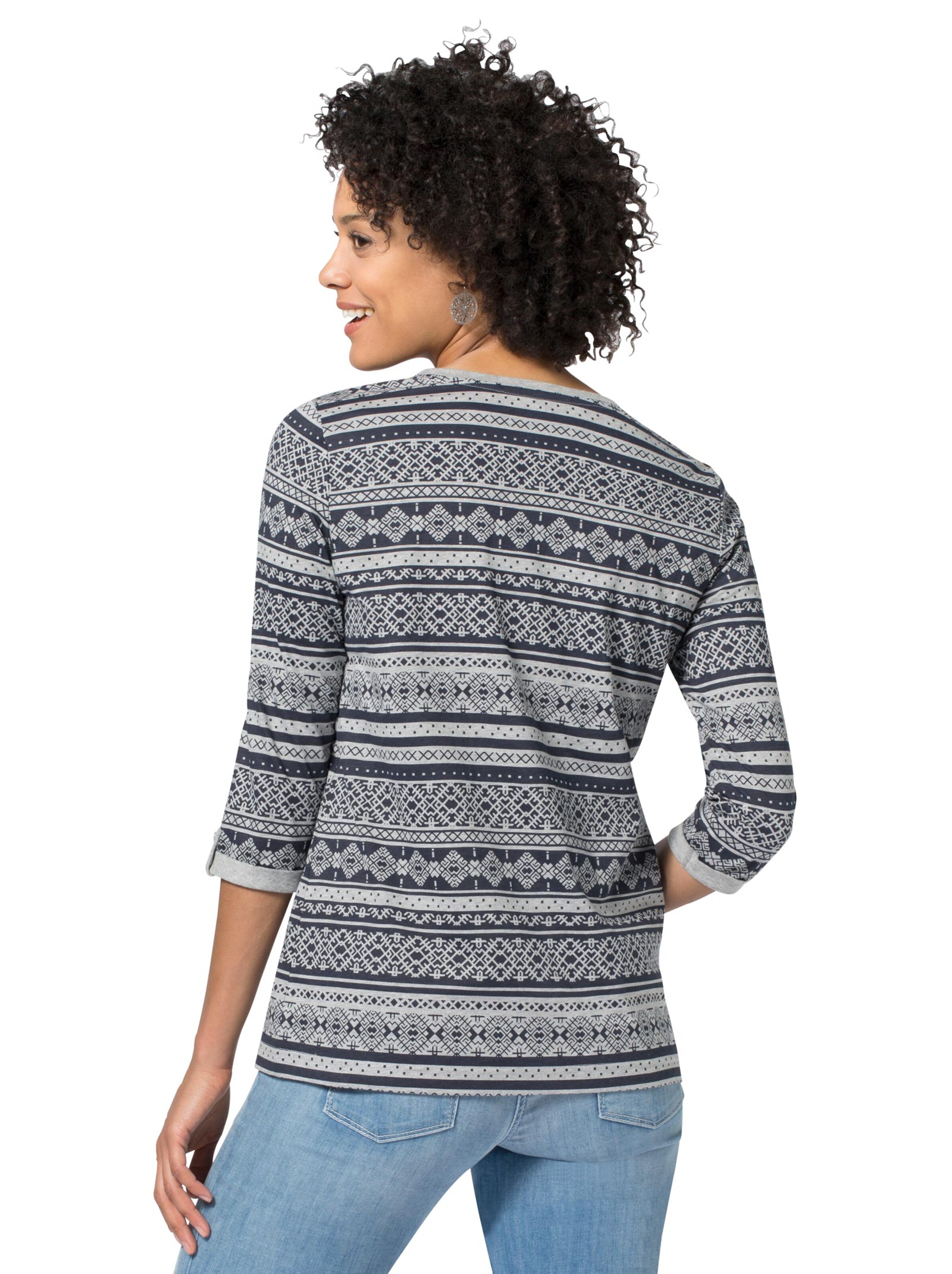 Shirt - marine-bedruckt