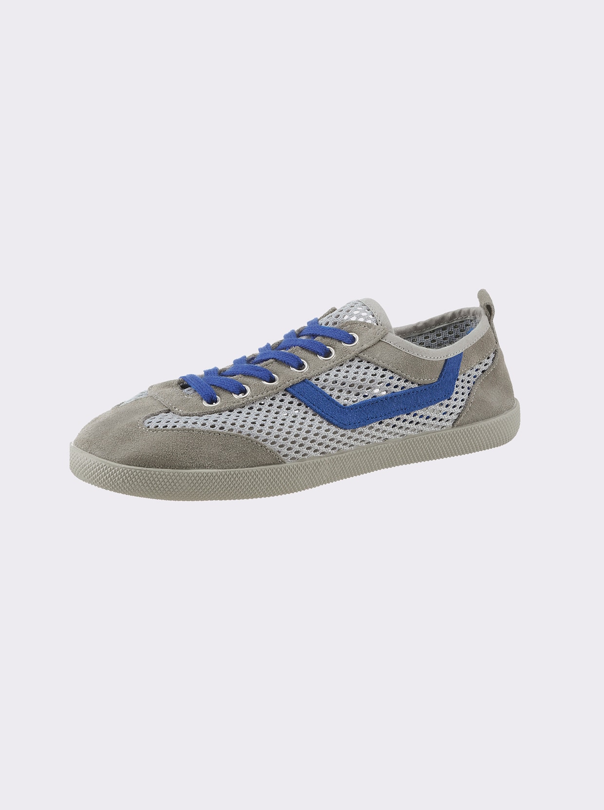 heine Sneaker - grau-royalblau