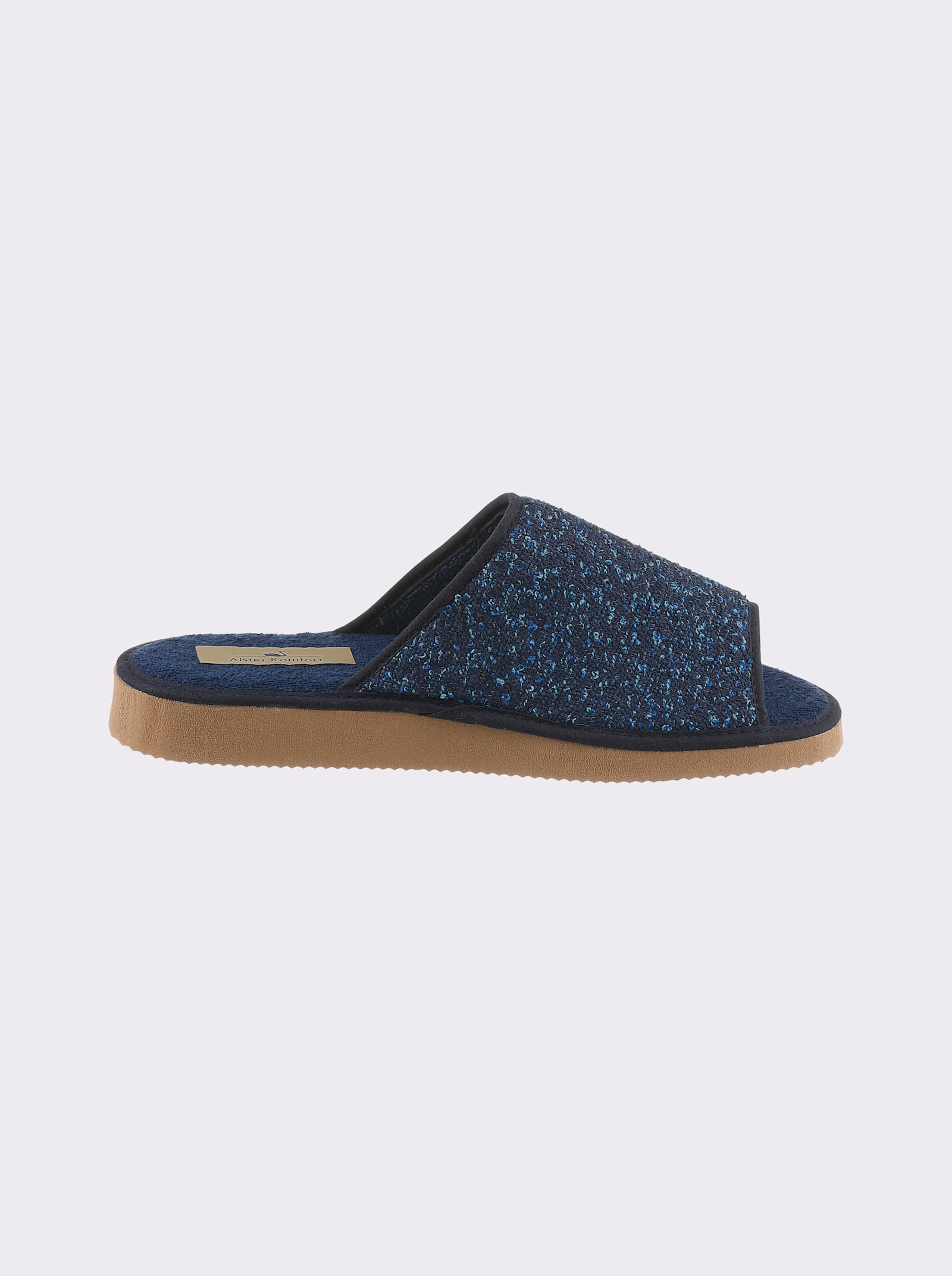 Pantoffel in Textil-Qualität - marine