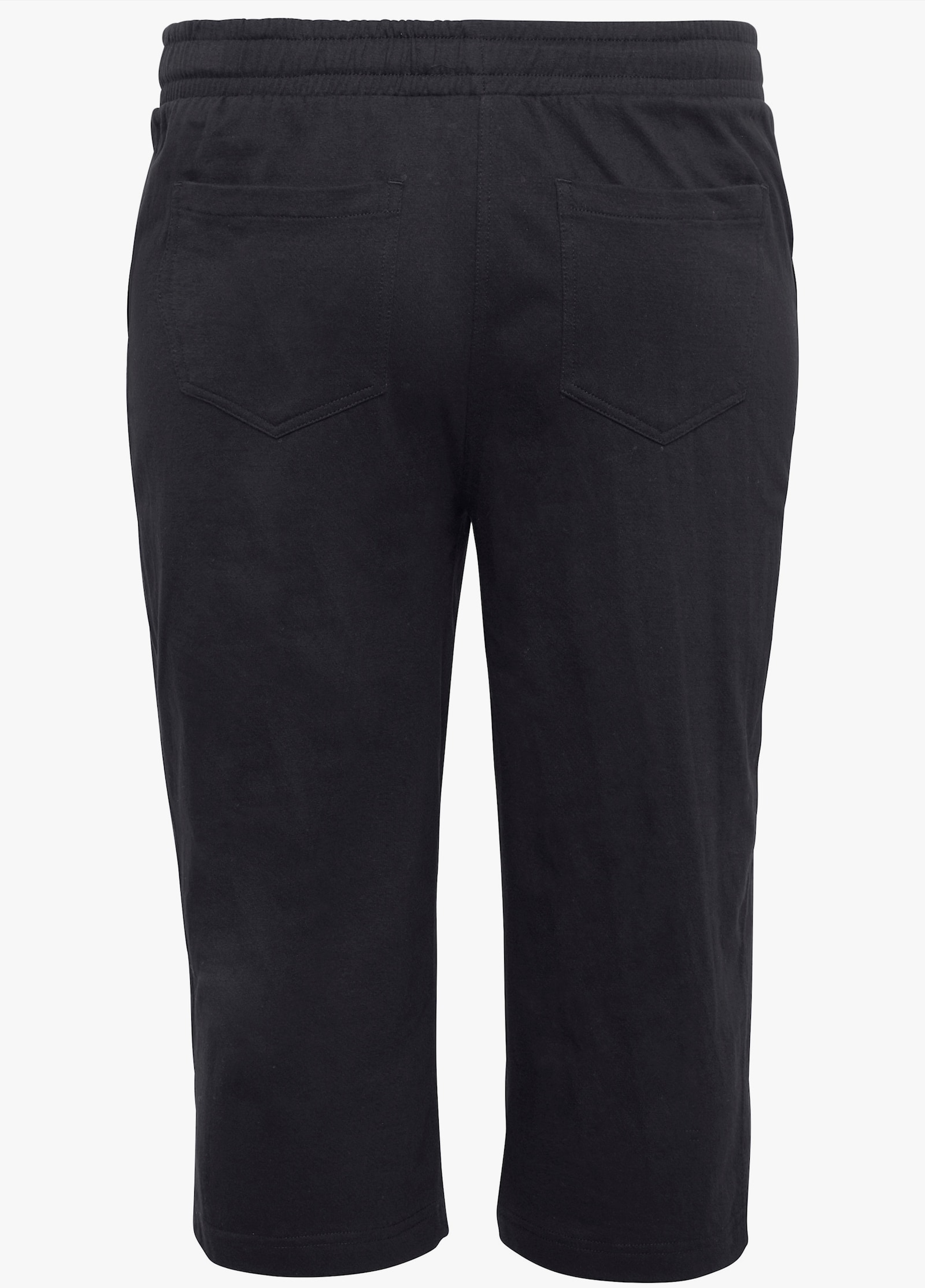 sheego 3/4-Hose mit Schlupfbund, aus Jersey - schwarz