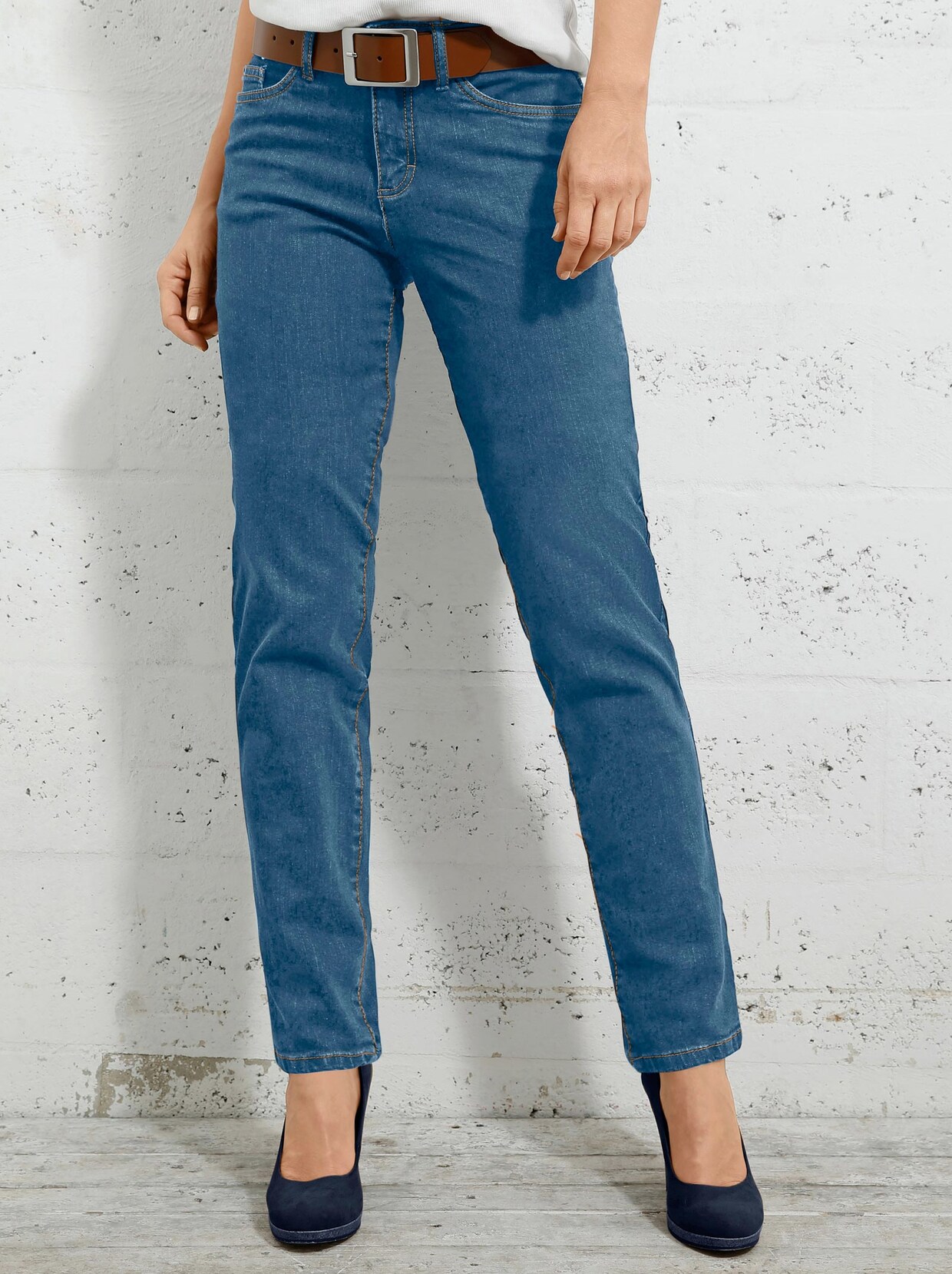 5-Pocket-Jeans - blue-bleached