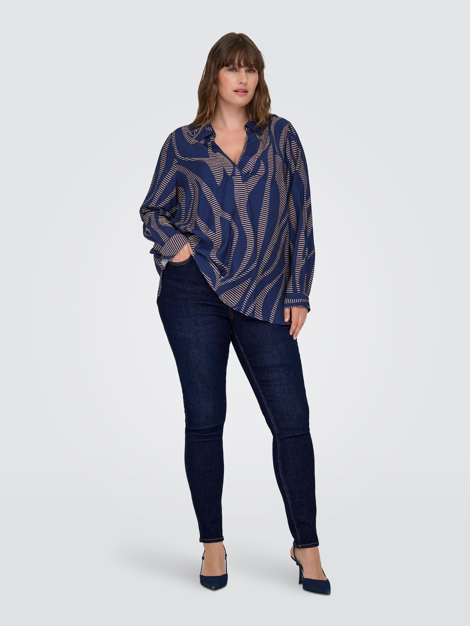 Skinny-fit-Jeans - dark blue denim