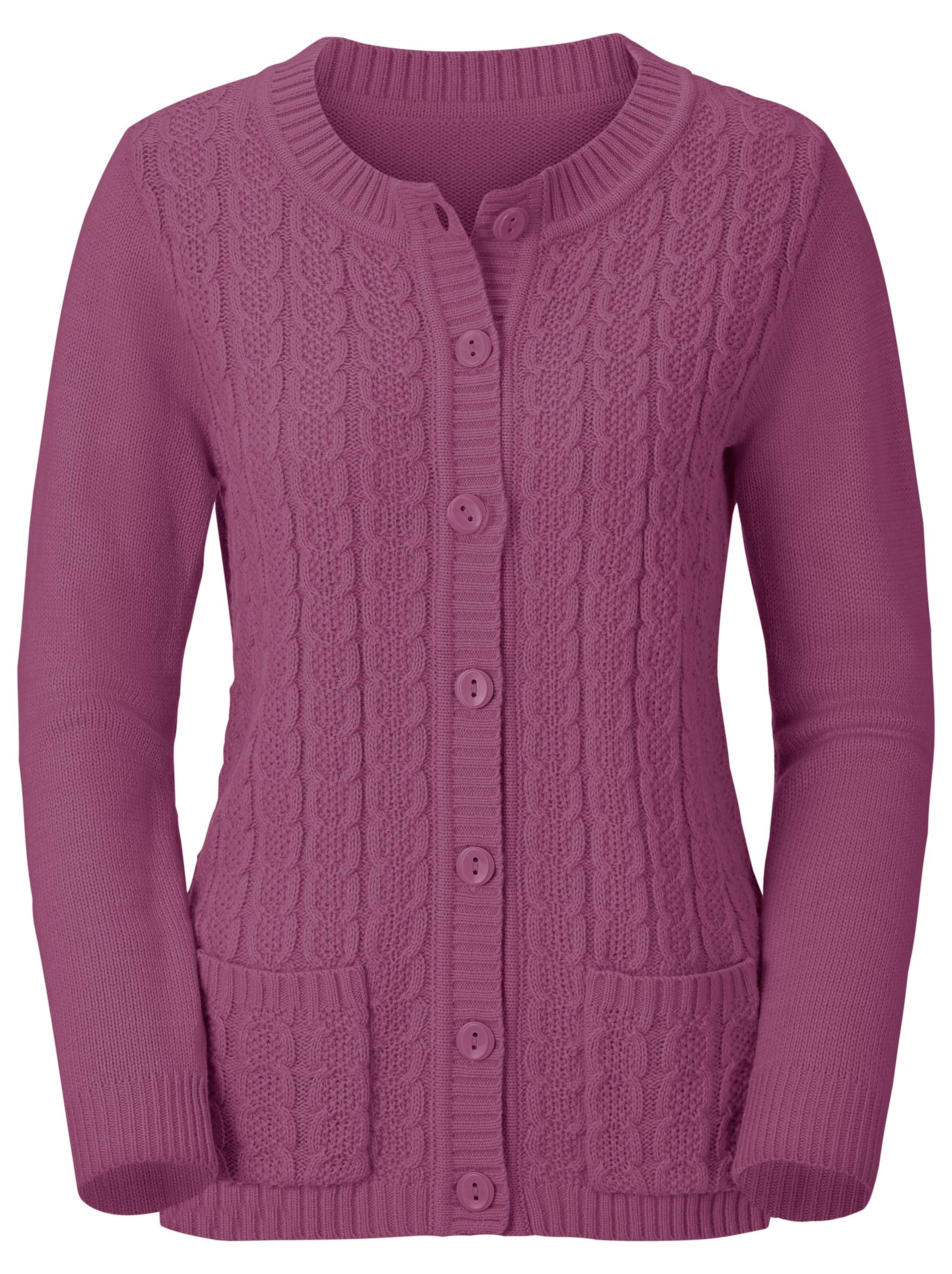 Strickjacke - fuchsia