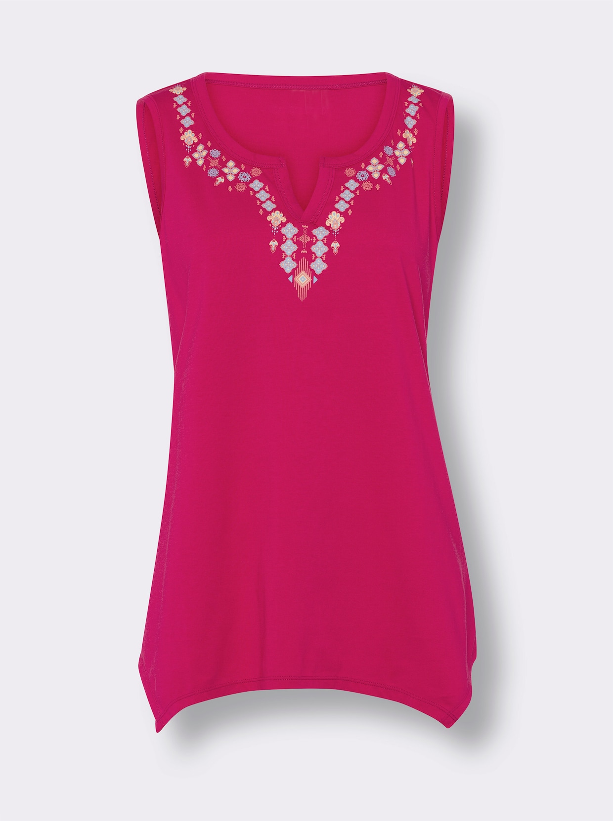 Shirttop - pink-himmelblau