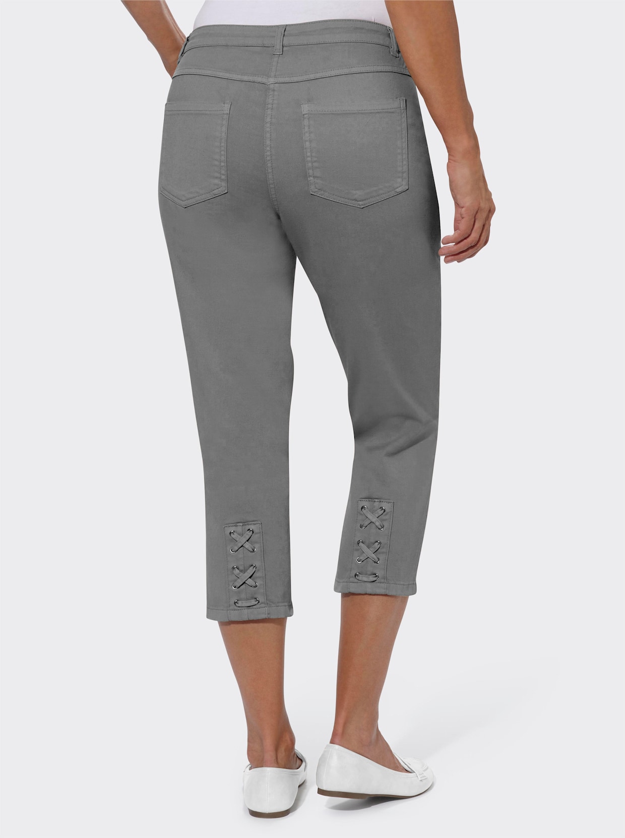 3/4-jeans - light grey-denim