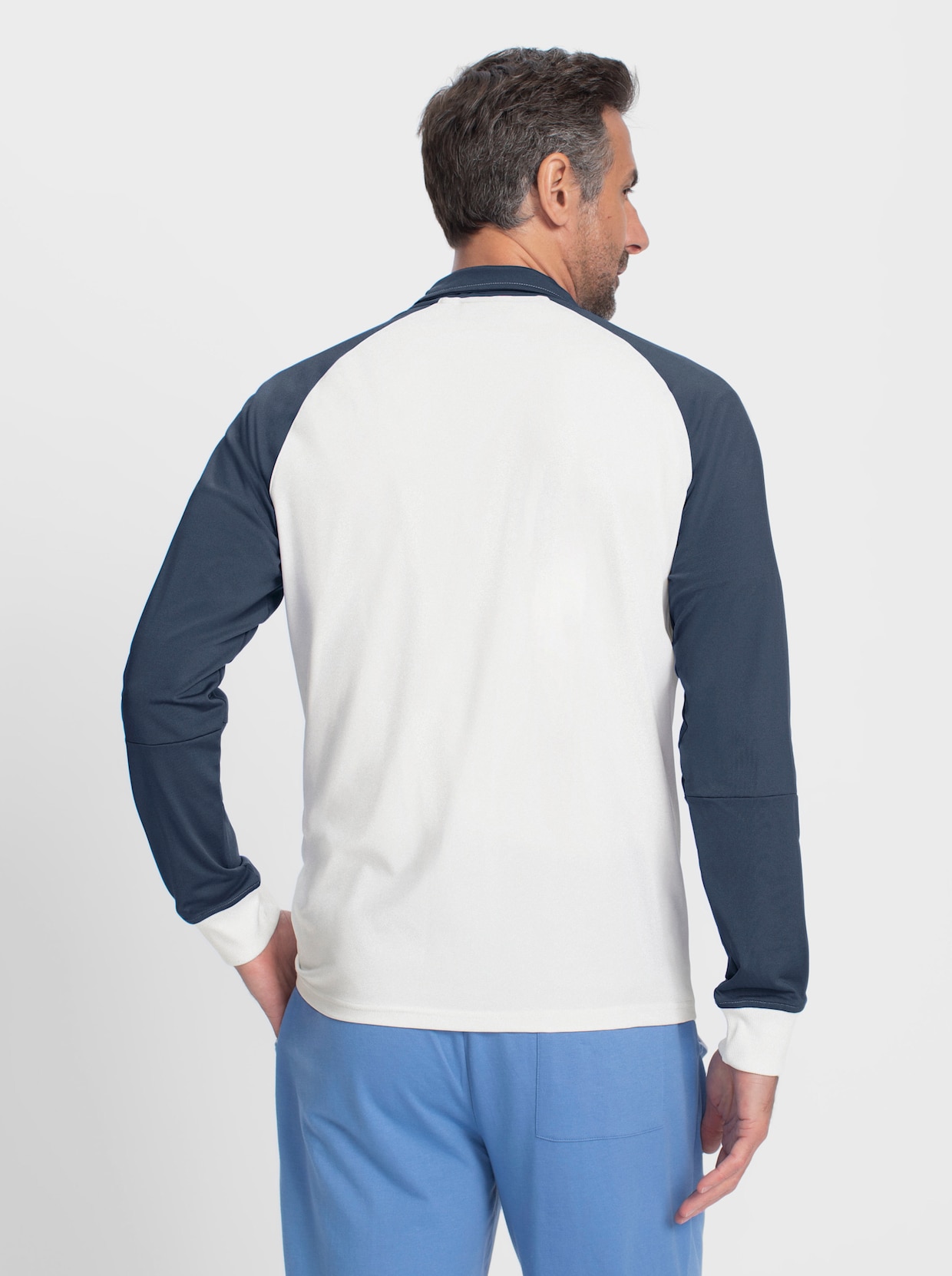 Catamaran Sports Sweatshirt - ecru-dunkelblau