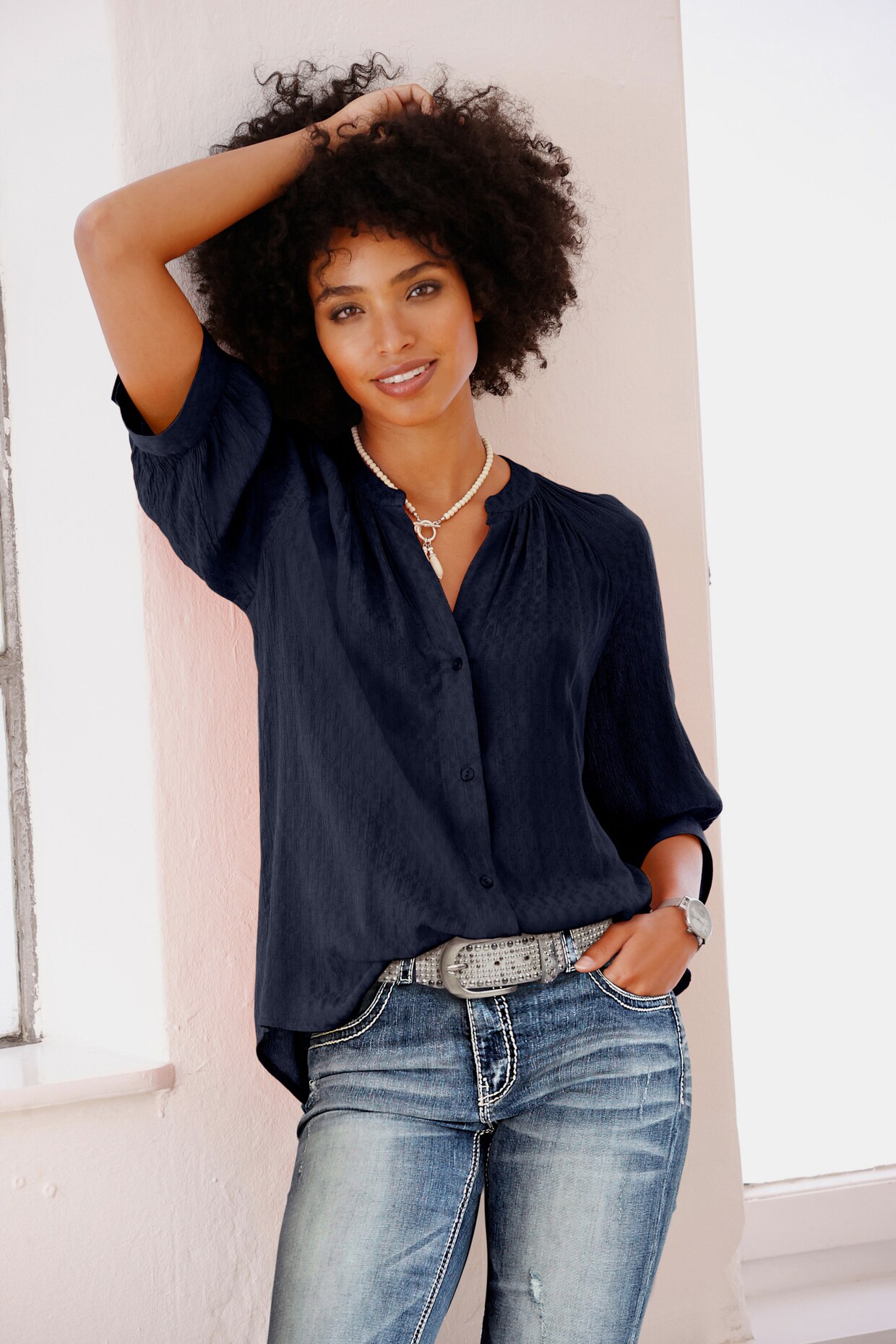 heine Bluse - marine