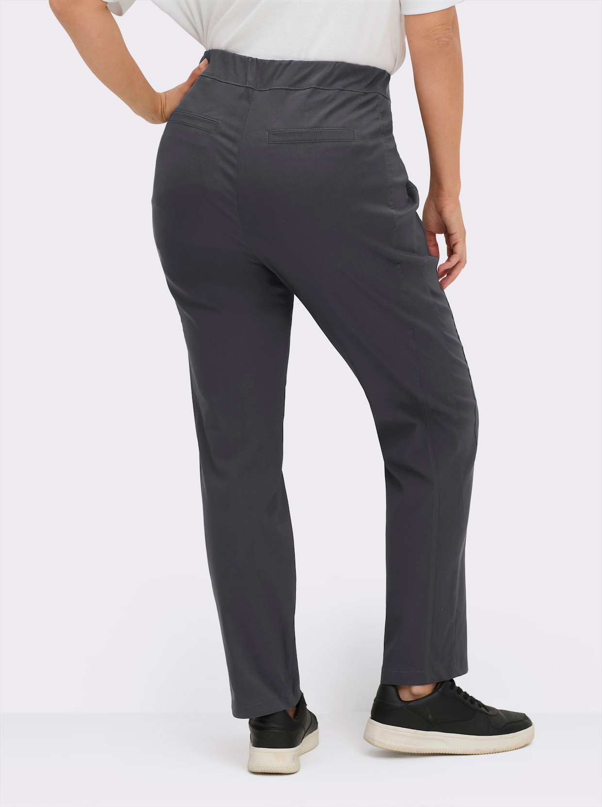 Stehmann Comfort line Hose mit Dehnbund, Viskose-Qualität - grafit