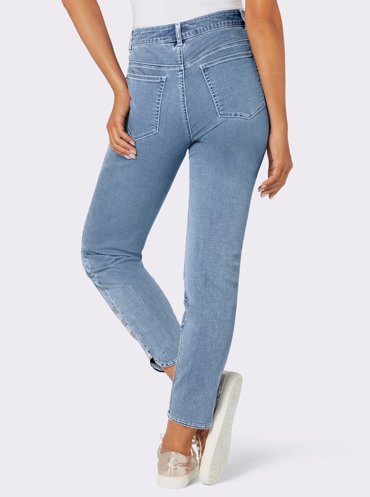 Jeans - blue-bleached