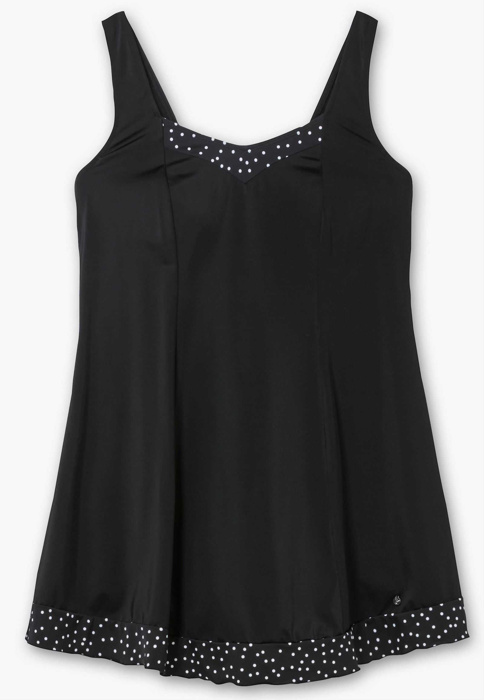 sheego Badekleid mit Höschen - schwarz gepunktet