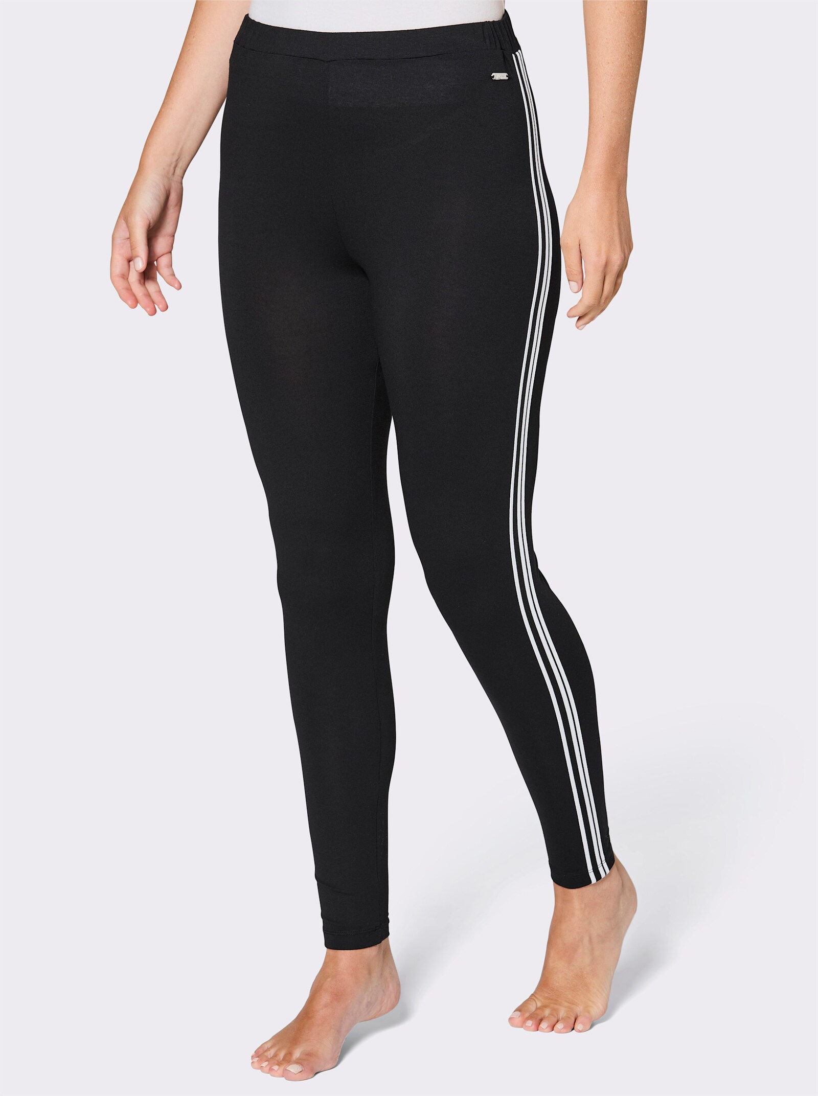 feel good Leggings - schwarz-weiß