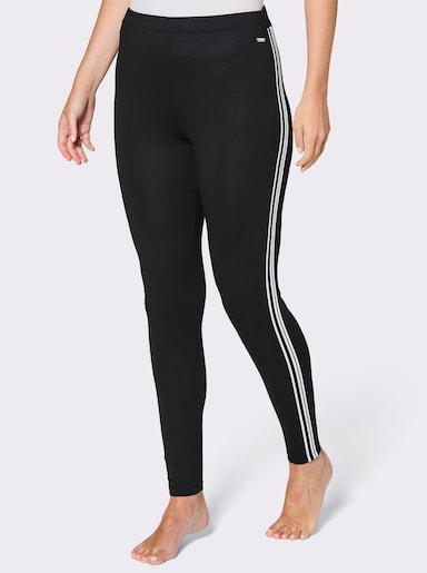 feel good Leggings - schwarz-weiß