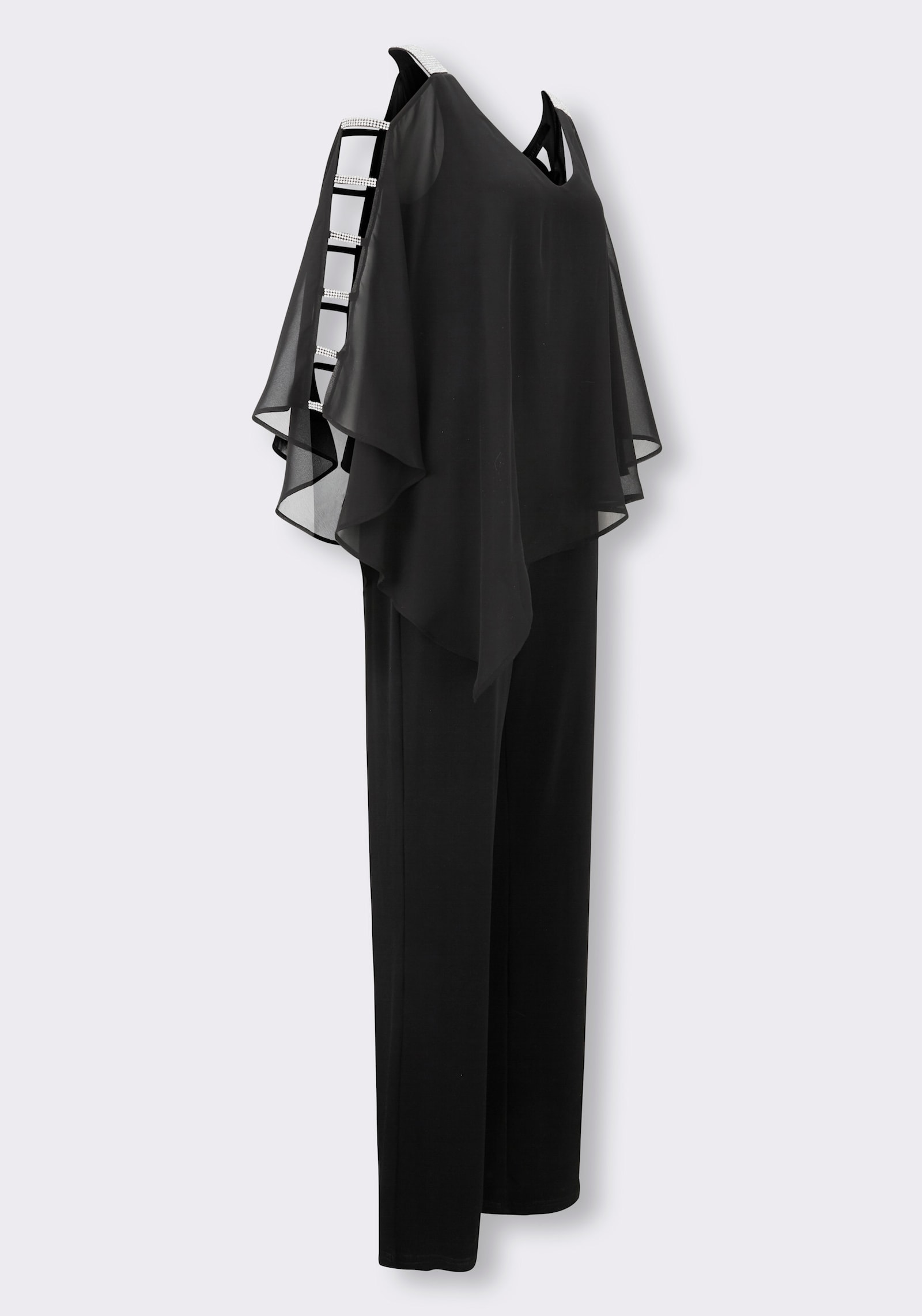heine Jumpsuit mit Cut-Outs - schwarz