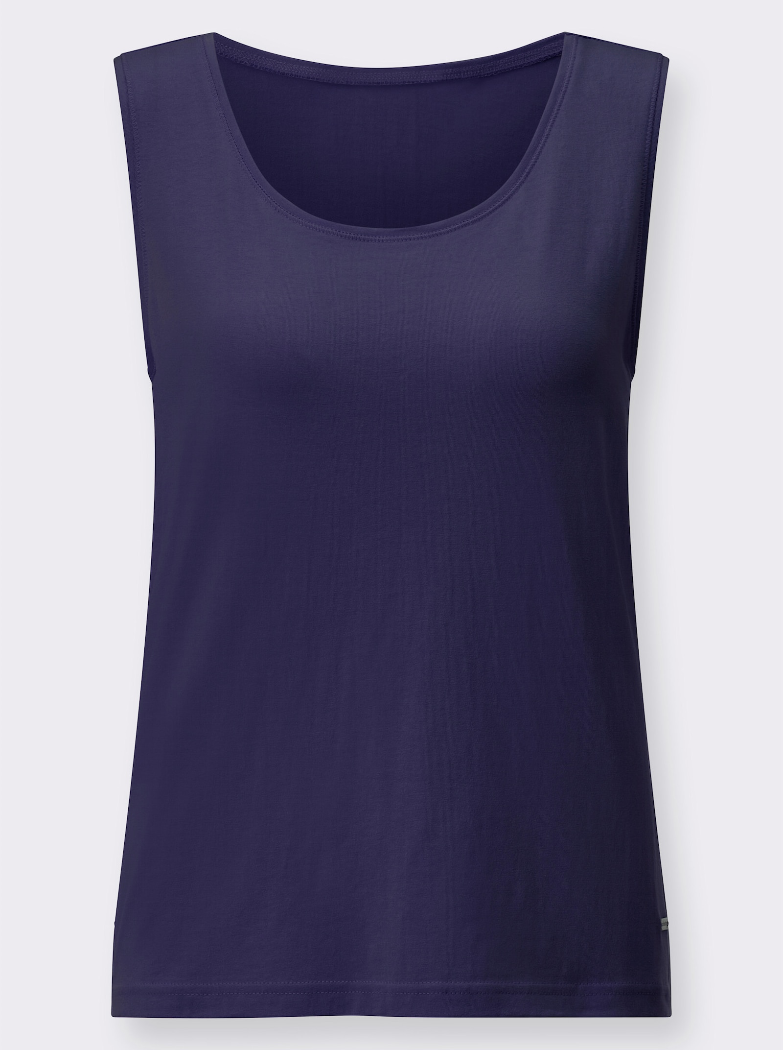 Top ze strečového materiálu - námořnická modrá