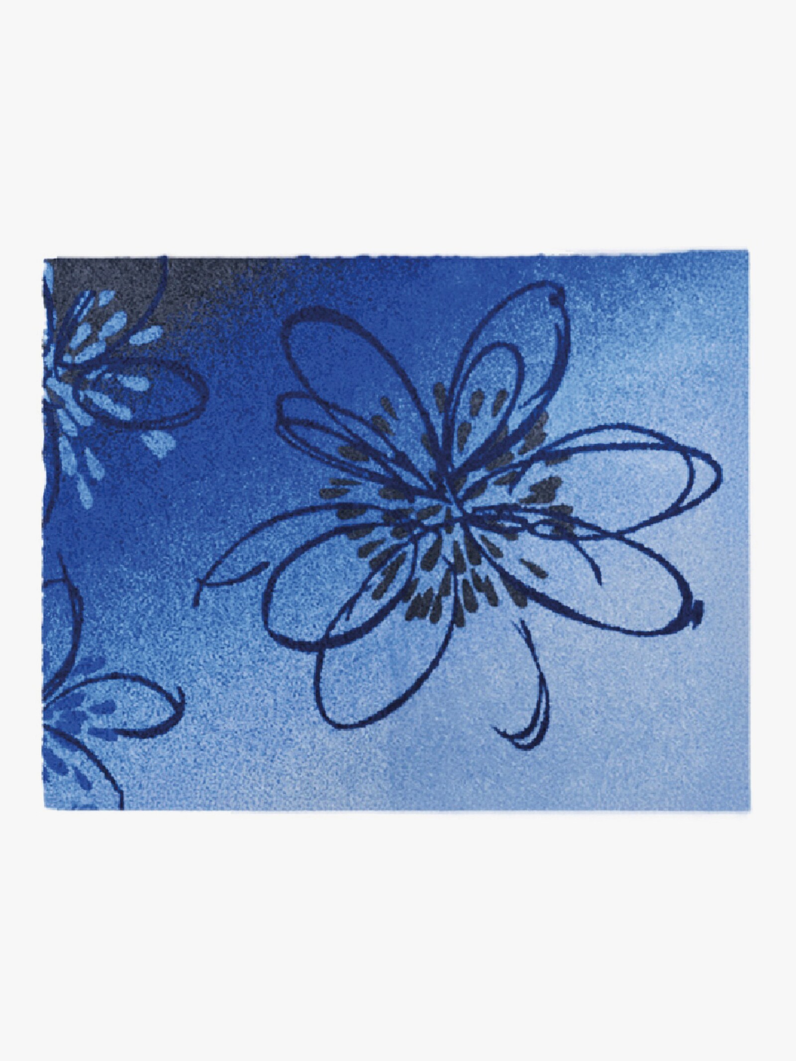 Grund Badematte - blau-braun