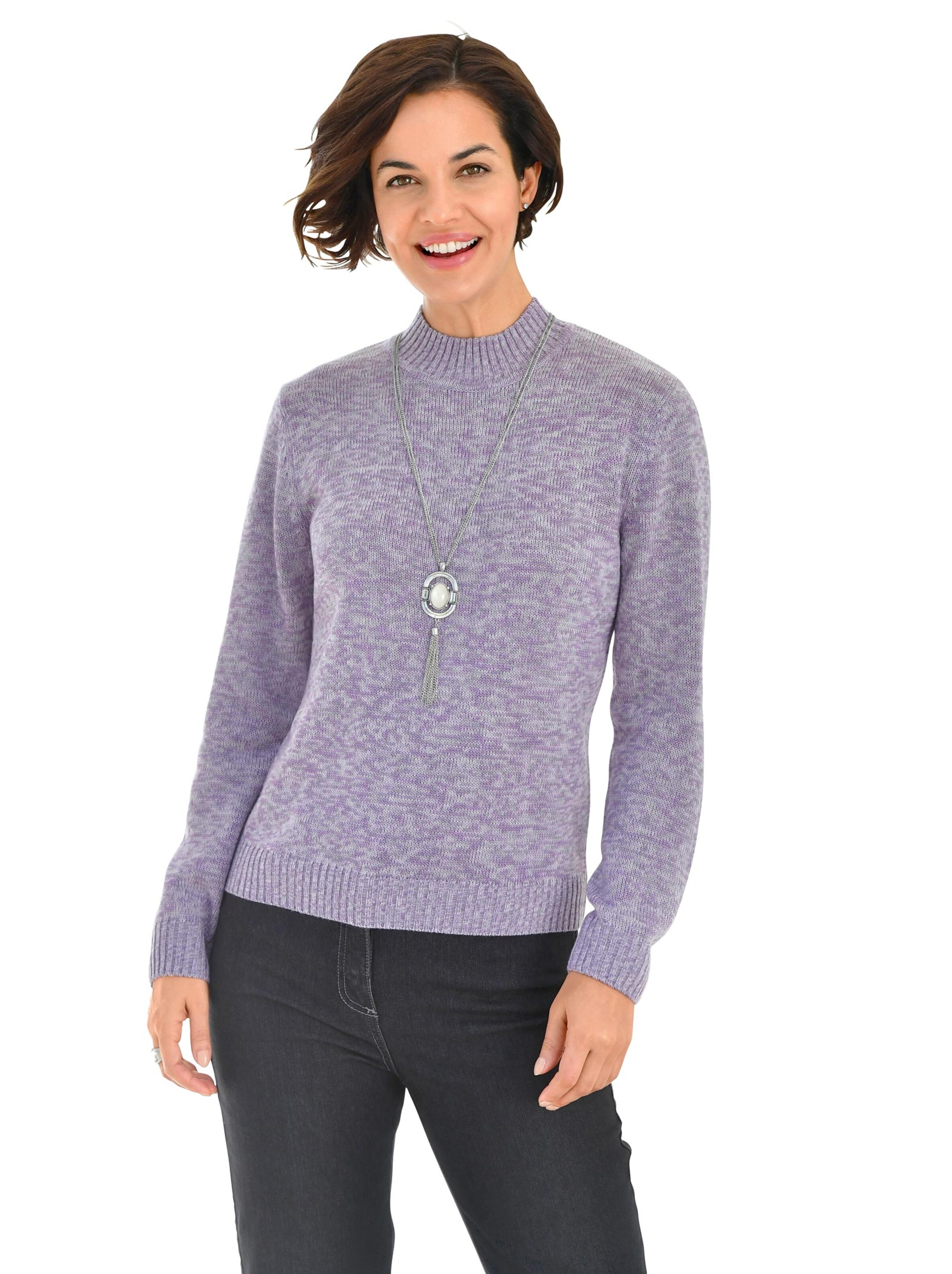 Pullover - lavendel-meliert