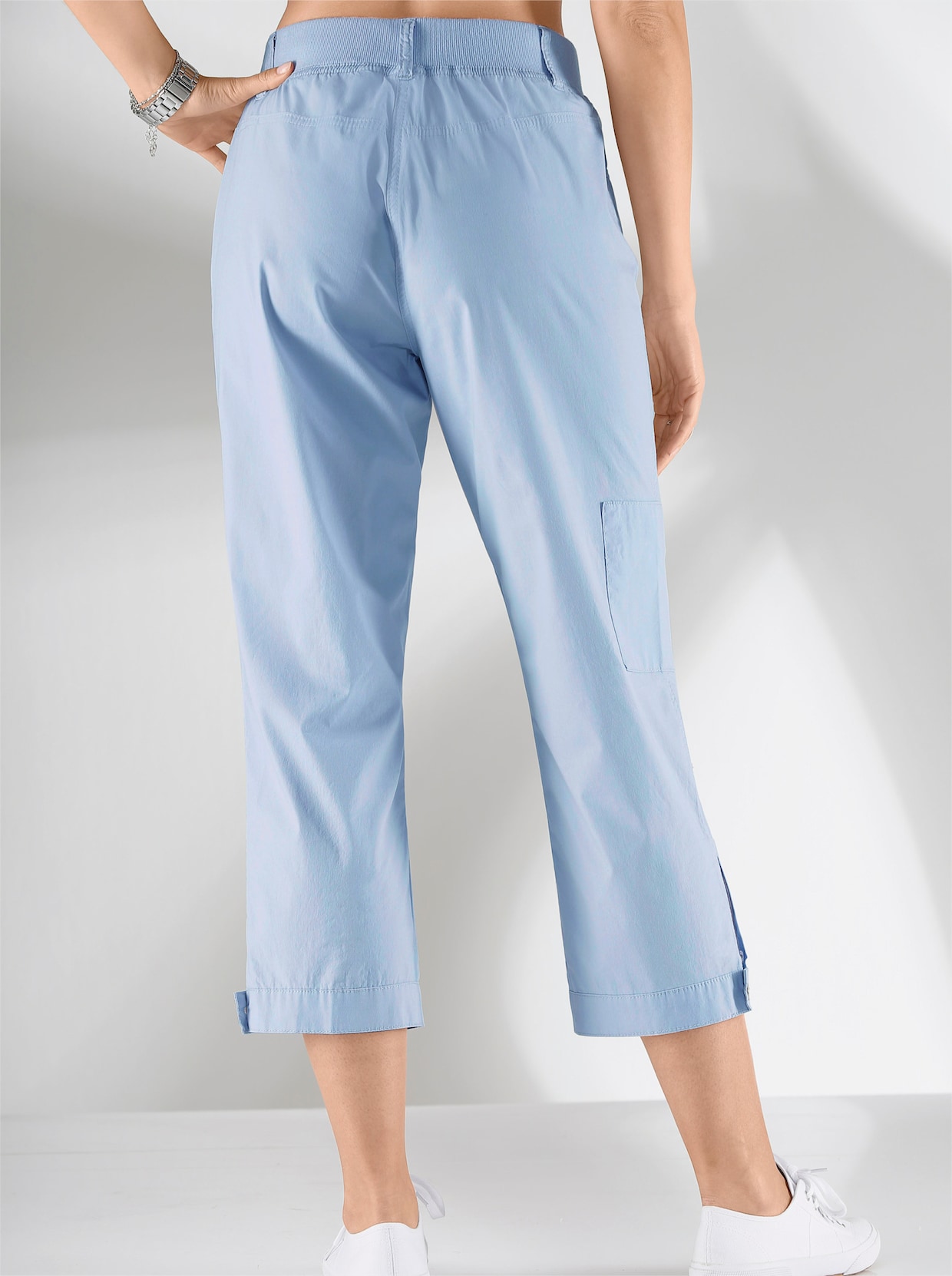 Pantalon extensible - bleu clair