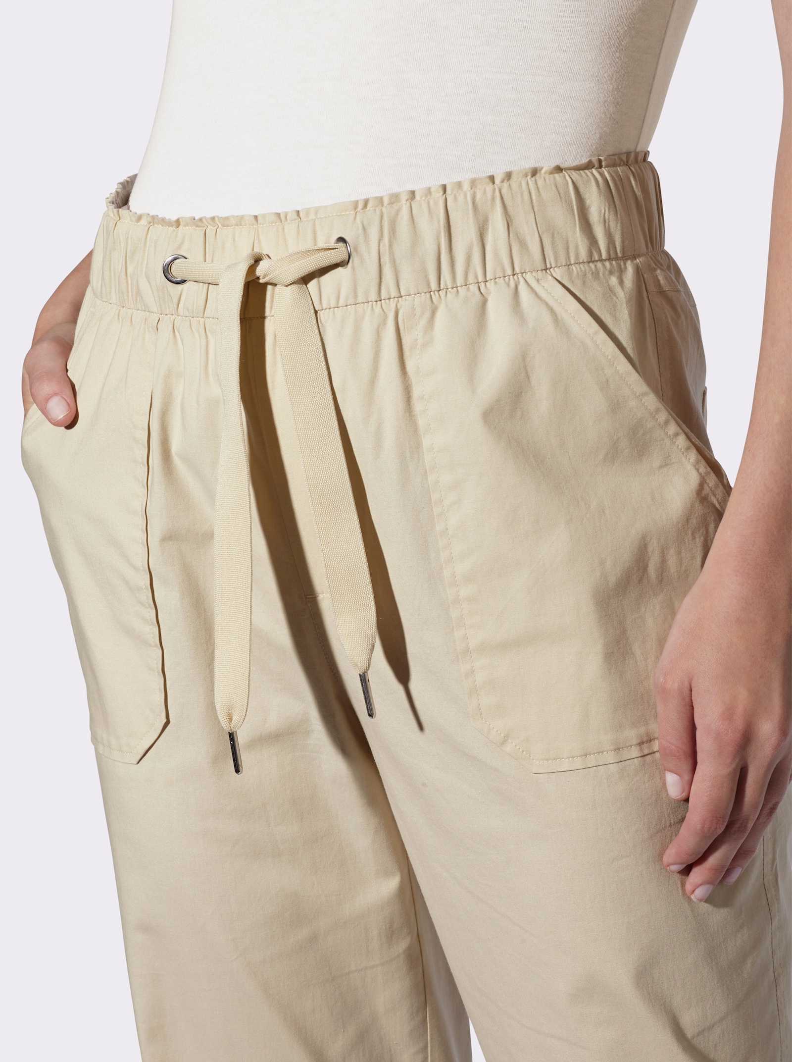 heine 7/8-Hose mit Saumbündchen - sand