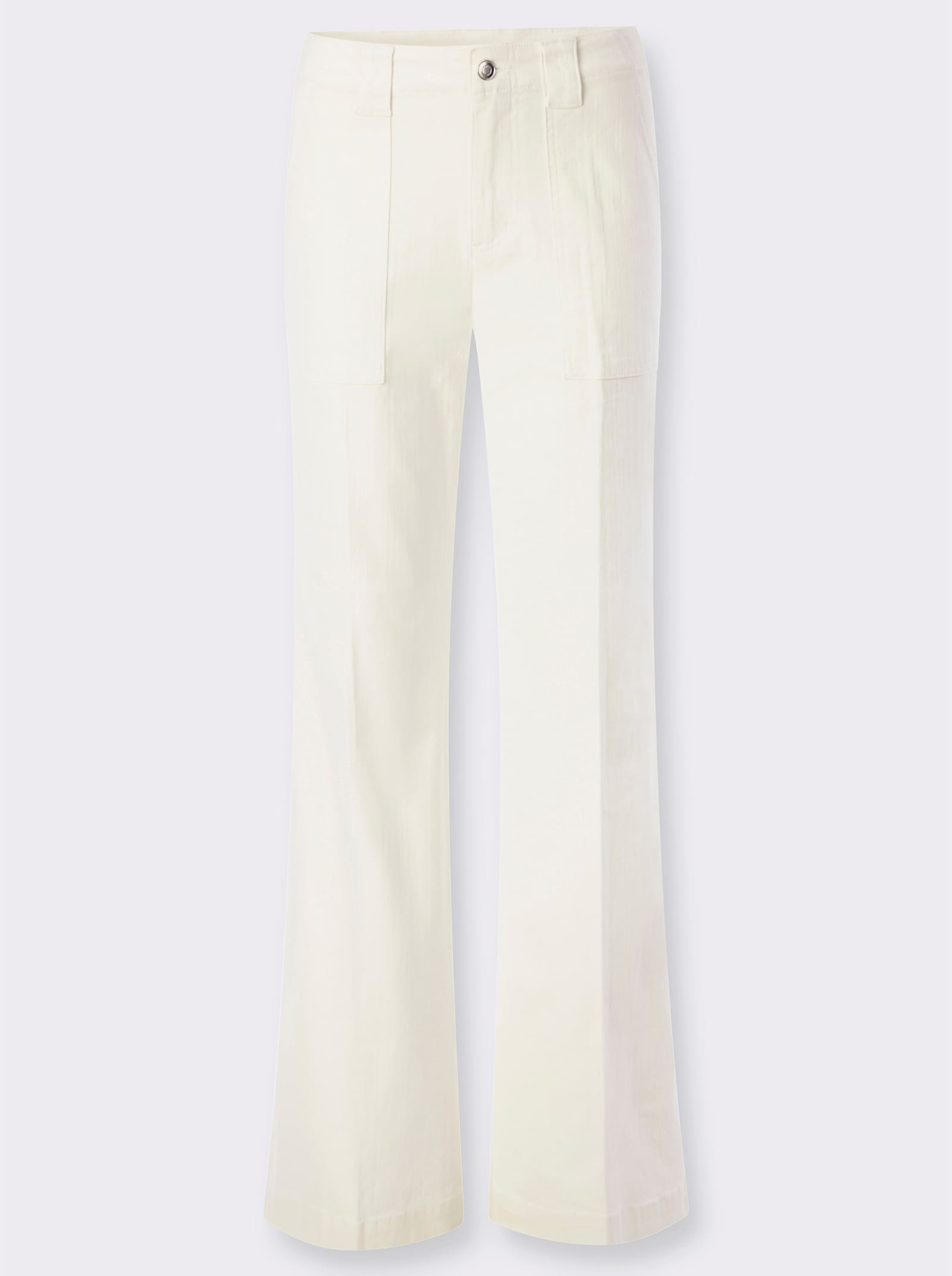 heine Bootcut-Jeans mit aufgesetzten Taschen - ecru