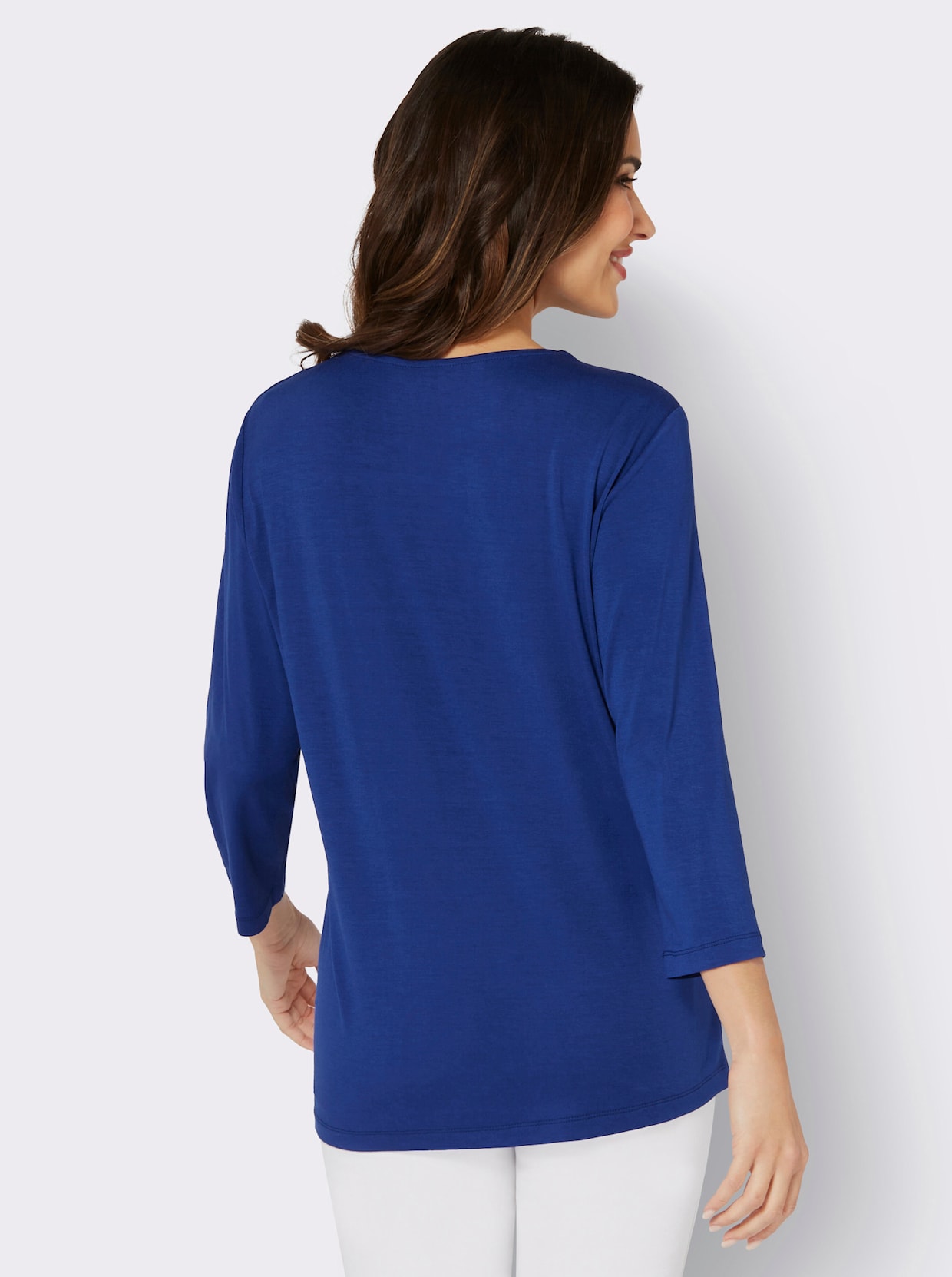 3/4-Arm-Shirt - royalblau