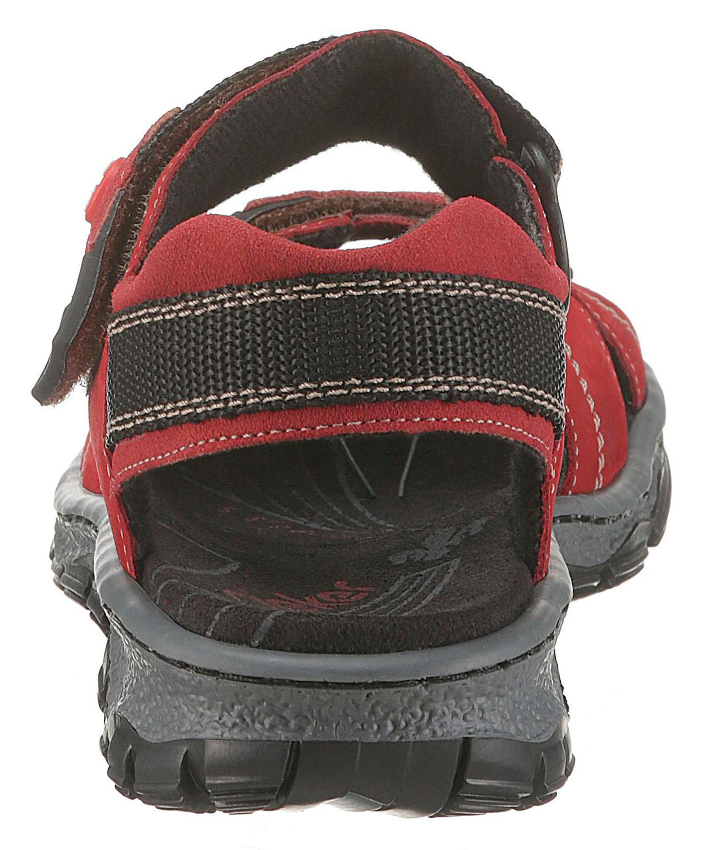 Schuhe Sandaletten Rieker Outdoorsandale in rot 