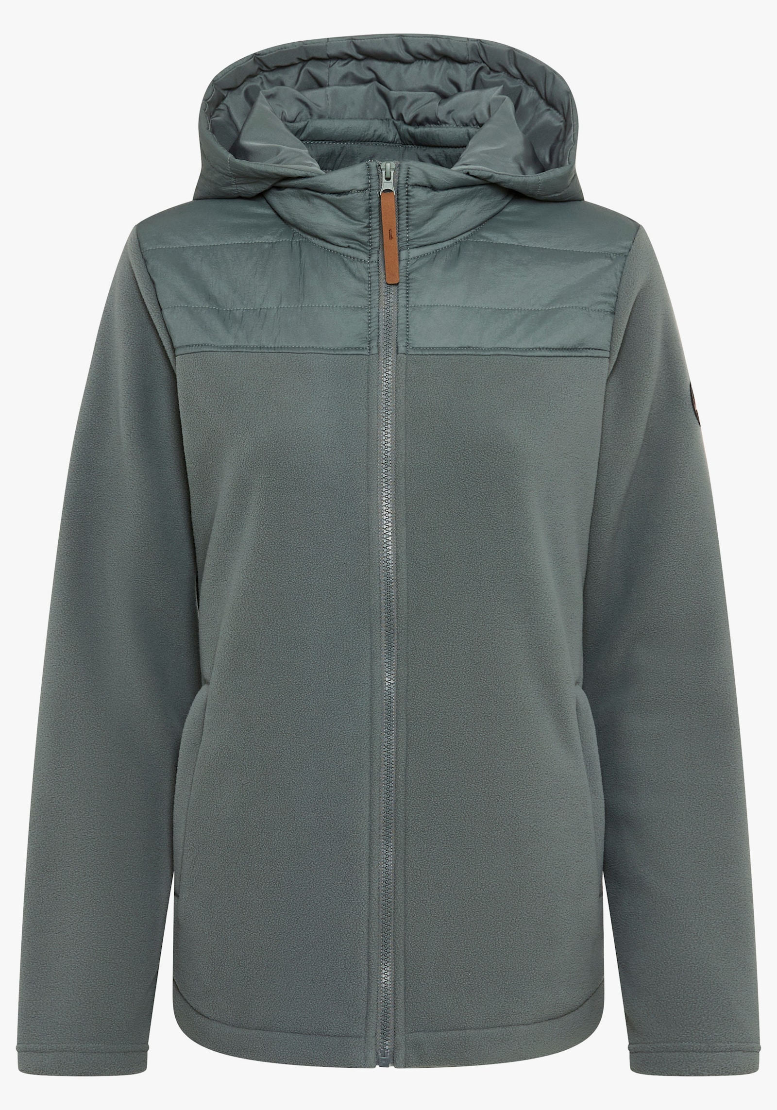 Polarino Hybridjacke - grün-grau