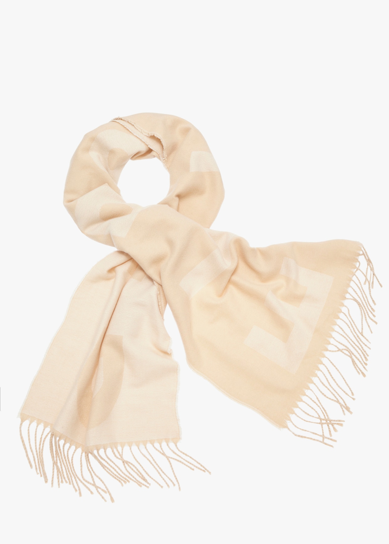 Elbsand Sjaal - beige / wit