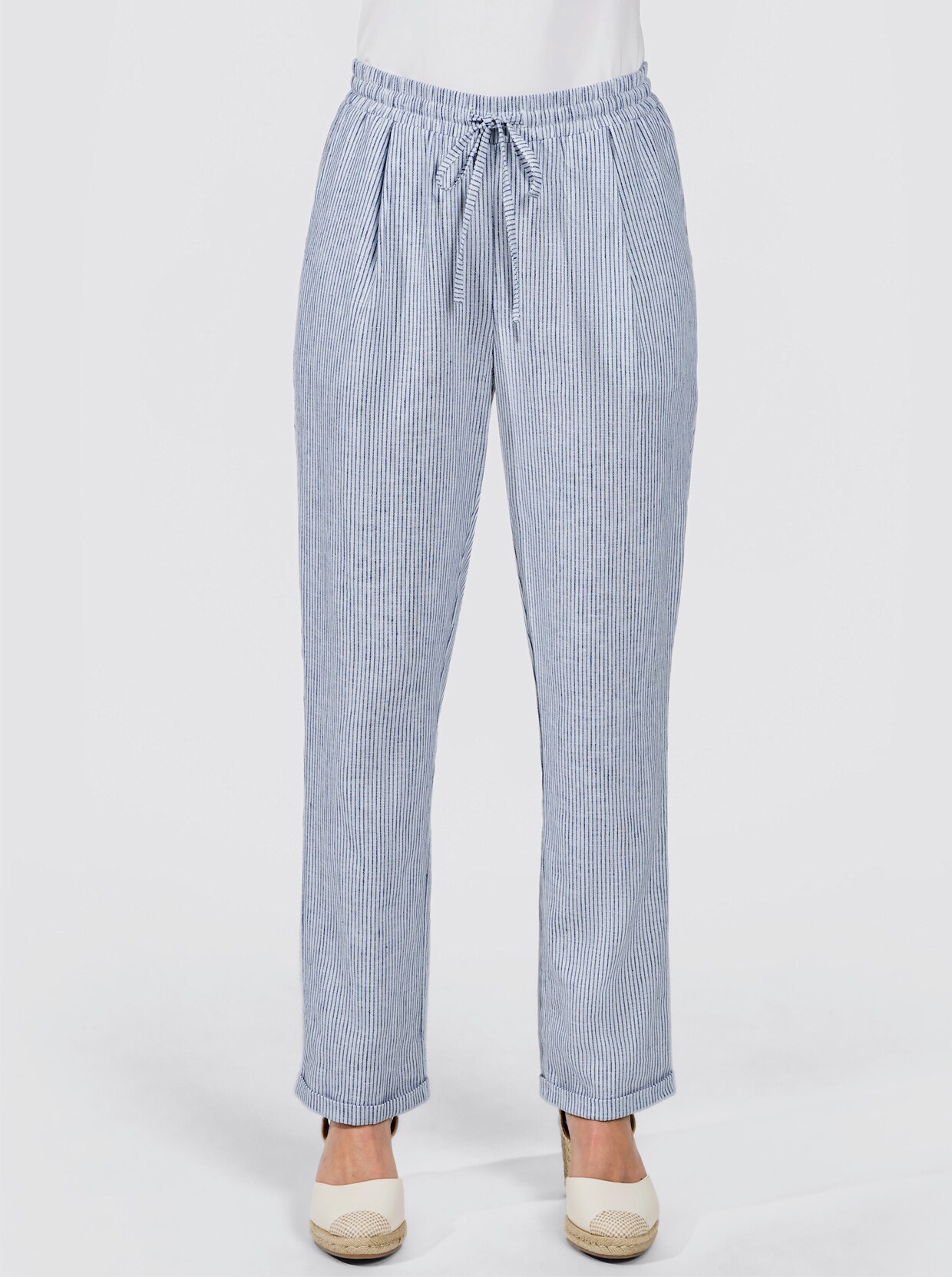 Schlupfhose - dunkelblau-gestreift