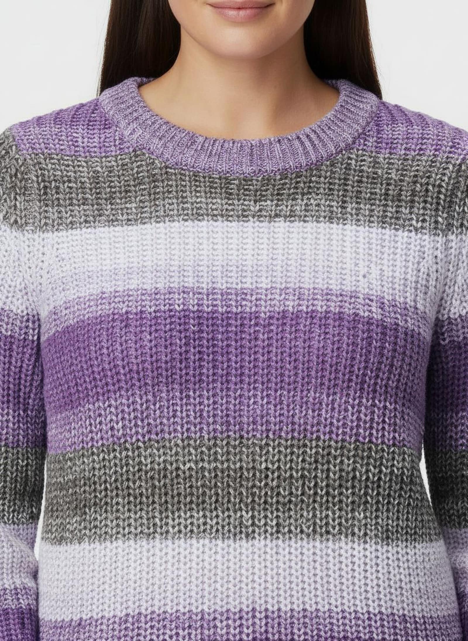 Langarm-Pullover im Farbverlauf - lila-lavendel