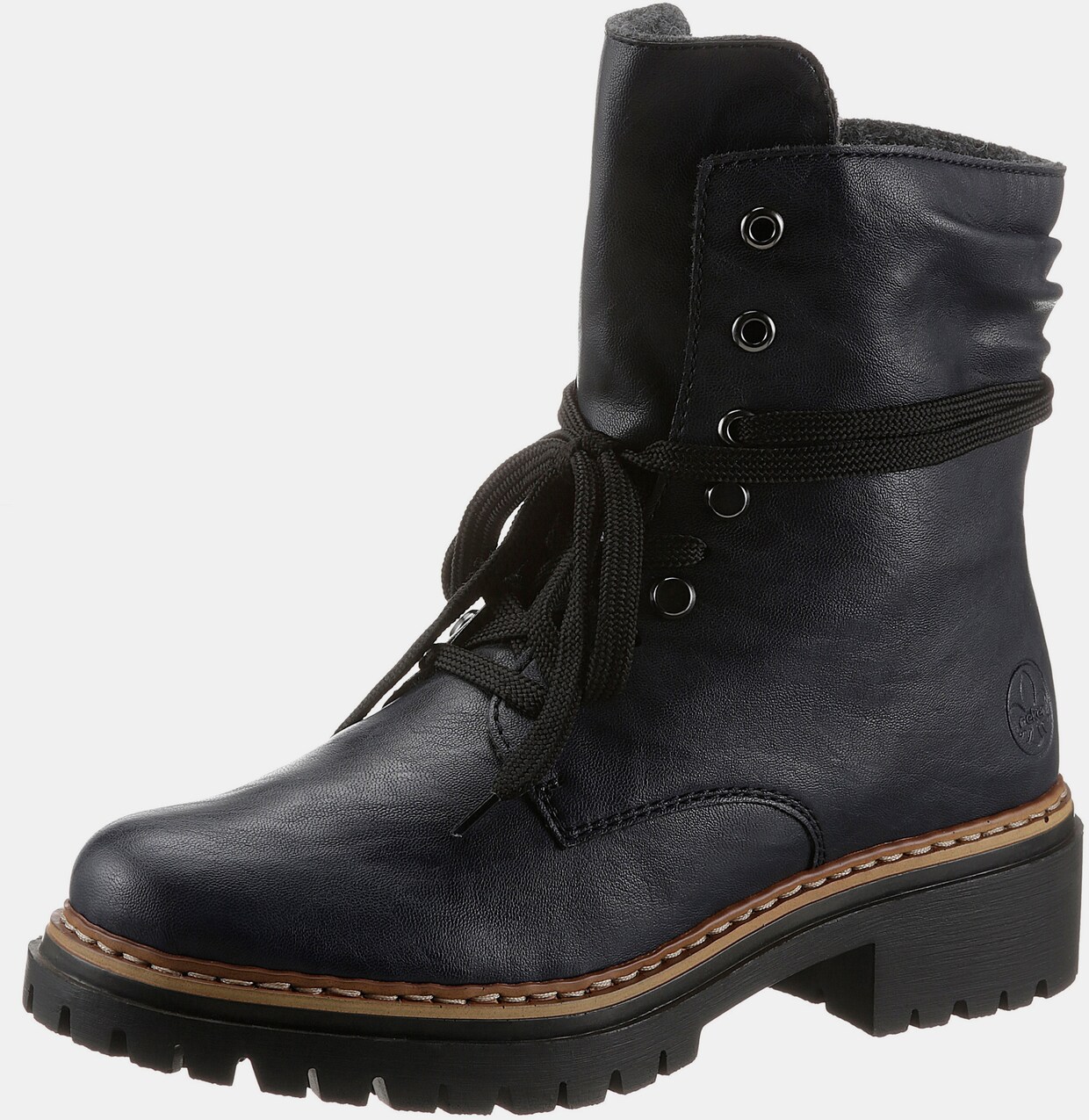 Rieker Bottines à lacets - bleu nuit