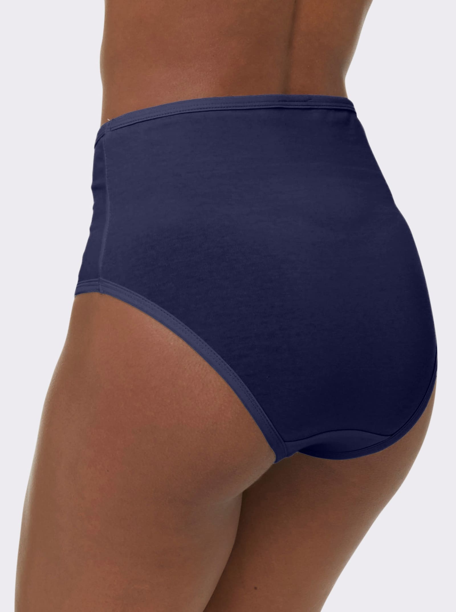 wäschepur Taillenslip mit elastischen Beinabschlüssen - bleu + marine + bordeaux
