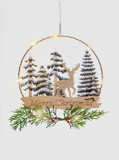Weihnachtskranz - braun