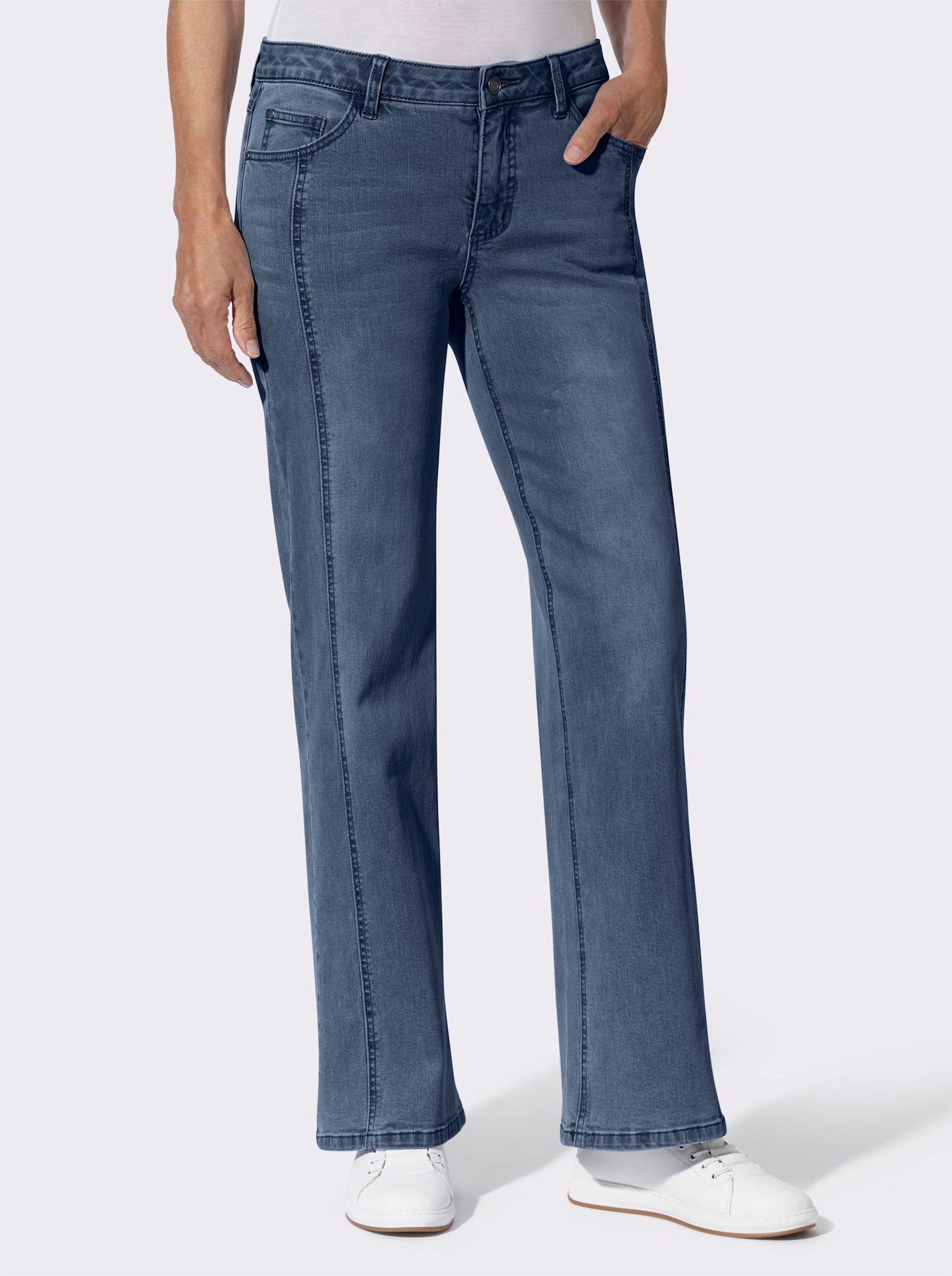 5-Pocket-Jeans in Stretch-Qualität - blue-stone-washed