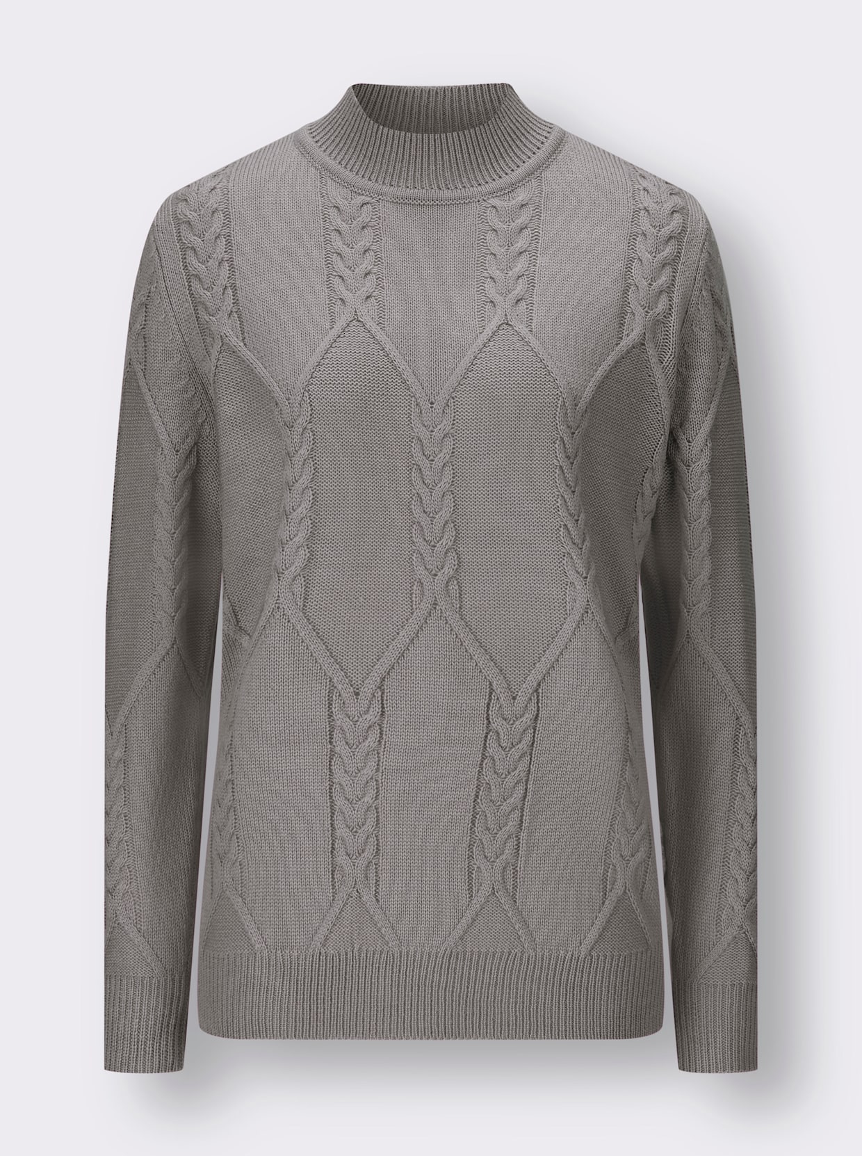 Pullover met lange mouwen - steengrijs