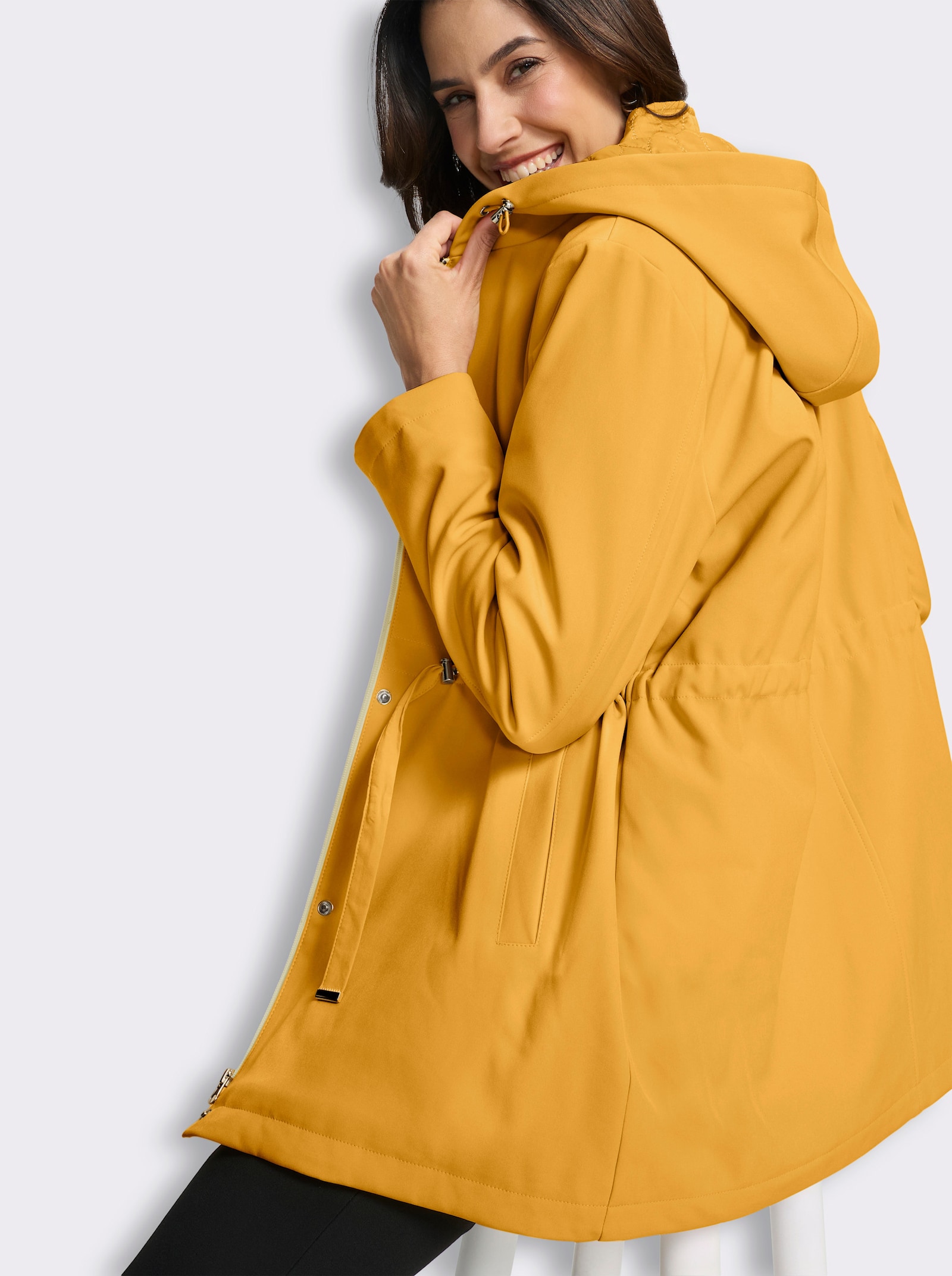 Jacke in 2-in-1-Optik - ocker