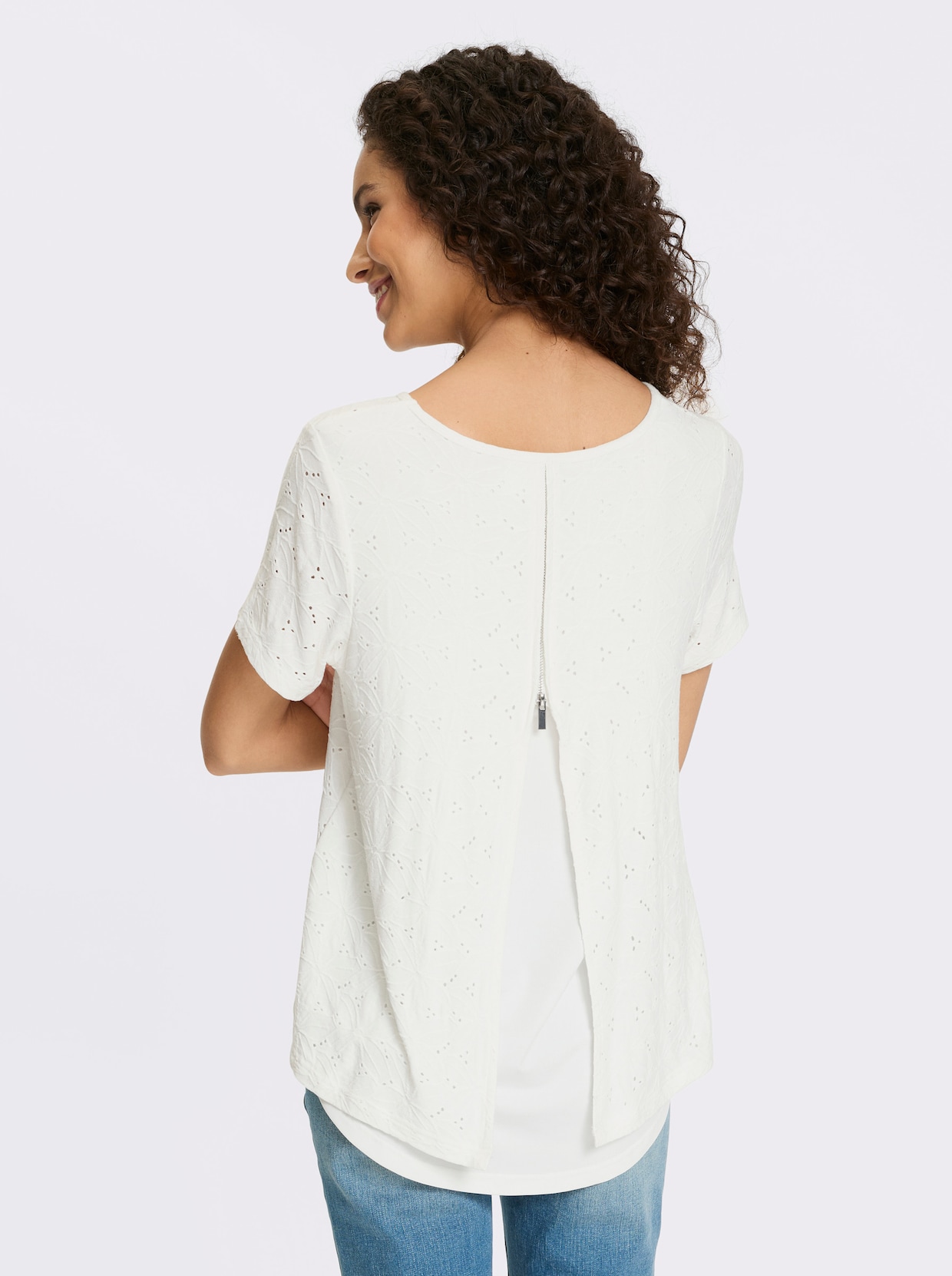 heine Spitzenshirt - ecru