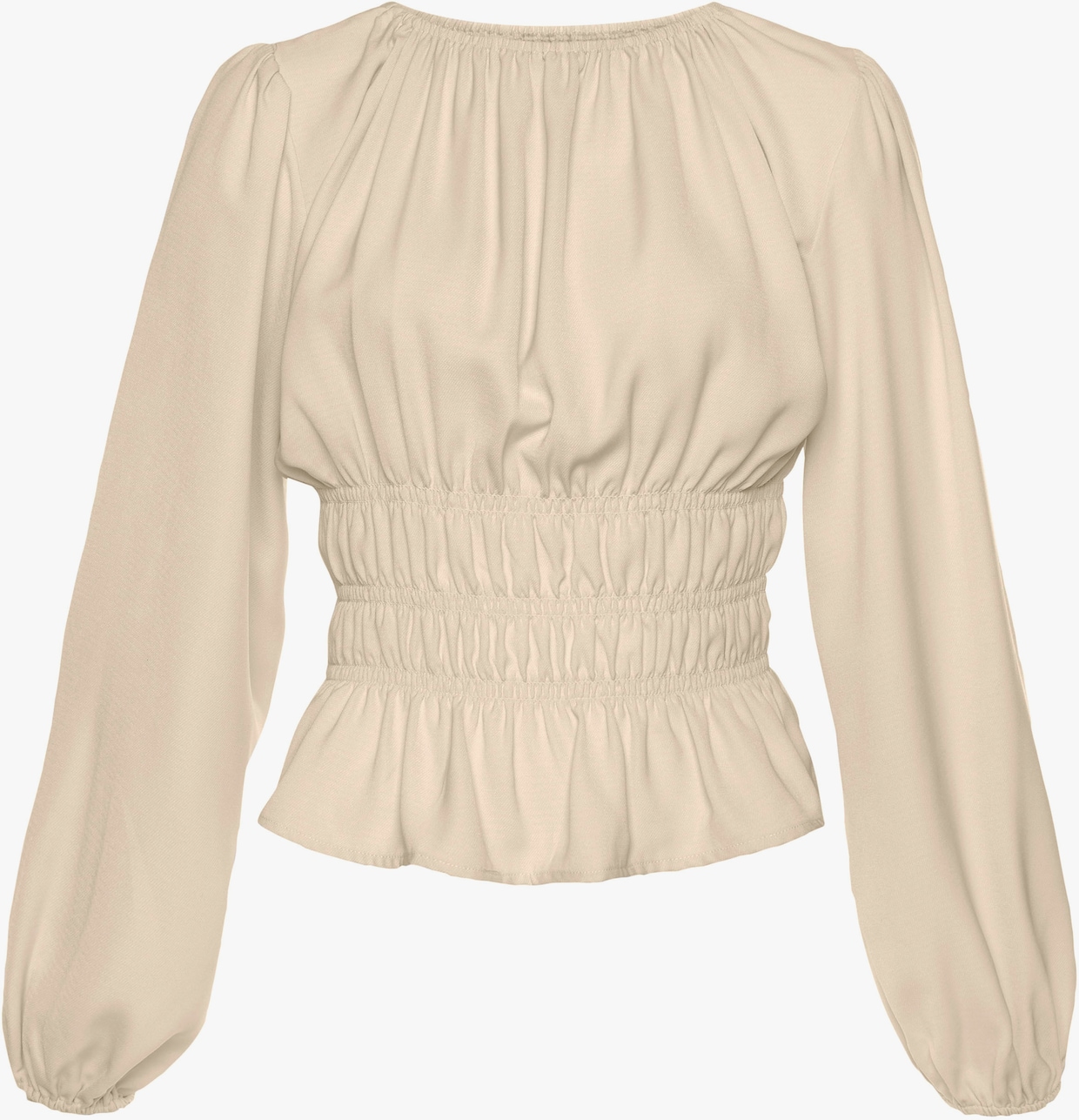 LASCANA Blouse met lange mouwen - crème