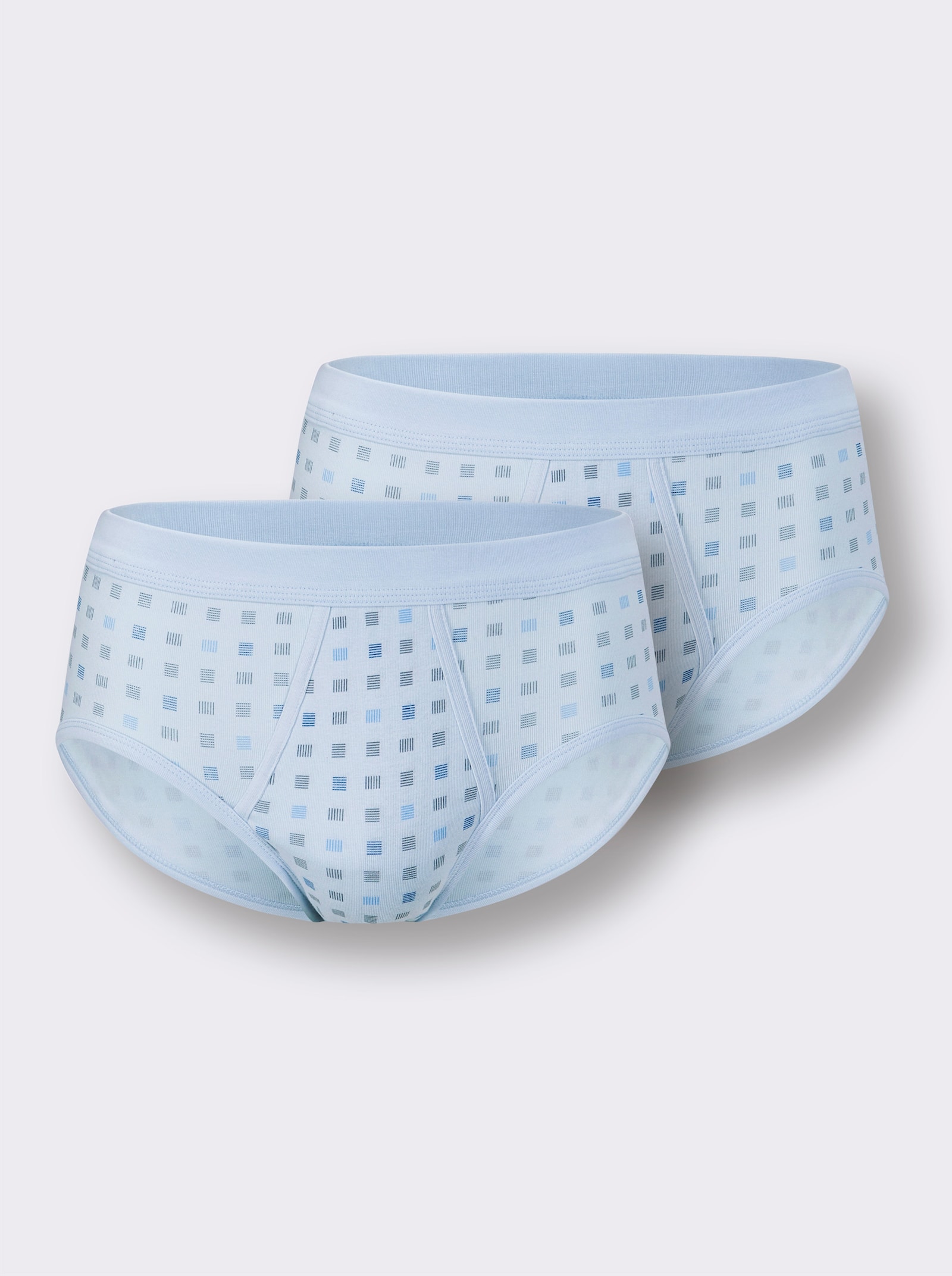 Schiesser Slipy - světlemodrá-potisk