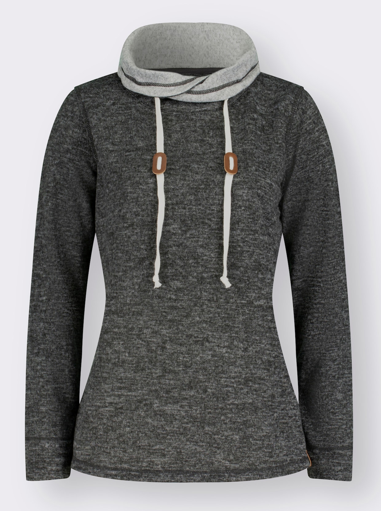 Sweatshirt - graphite-gris chiné