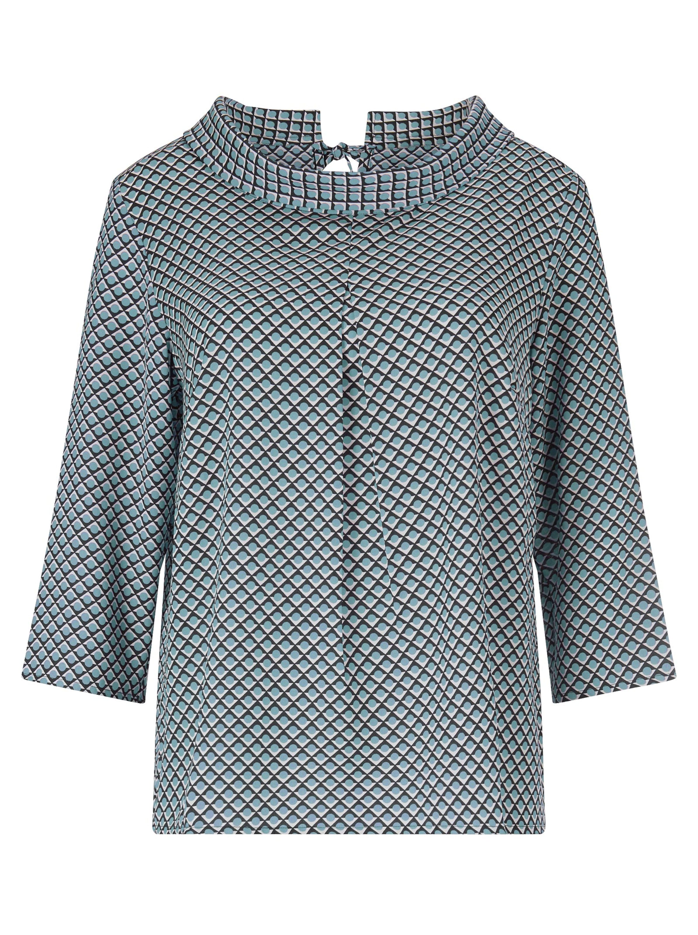 Bluse - aqua-gemustert