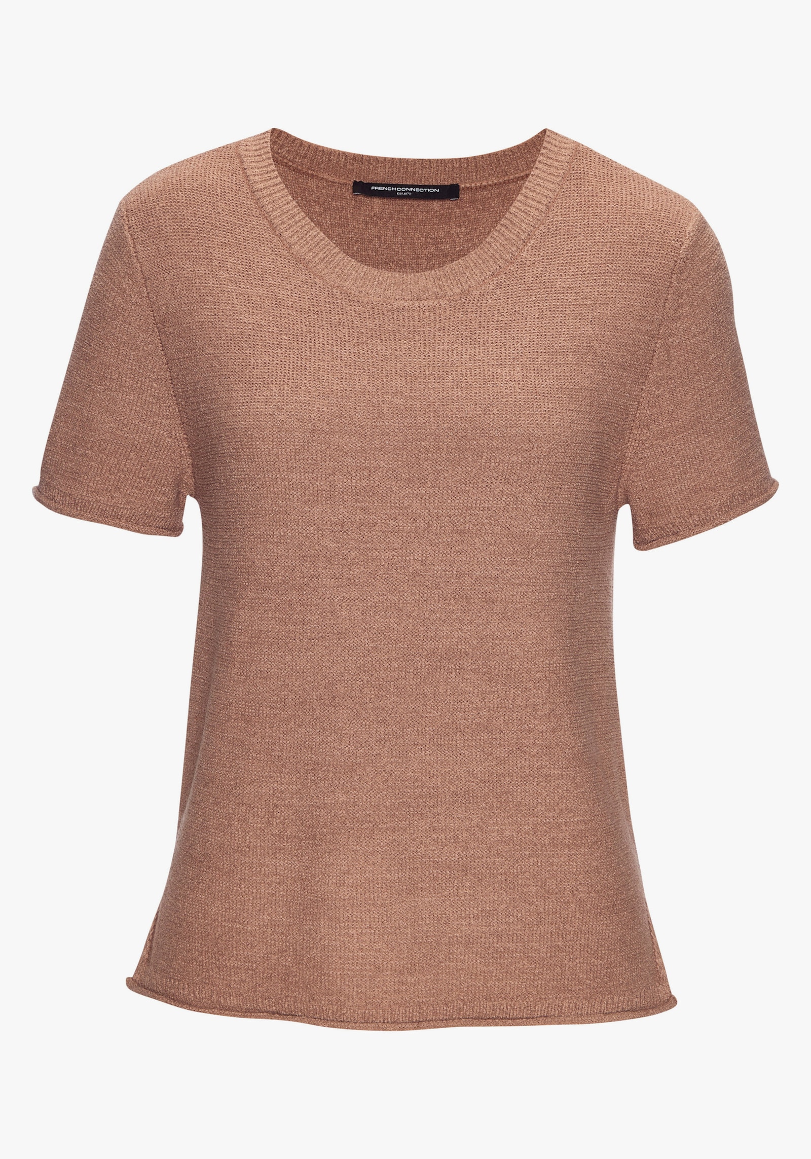 French Connection Kurzarmpullover - taupe