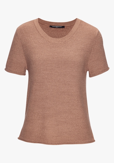 French Connection Kurzarmpullover - taupe