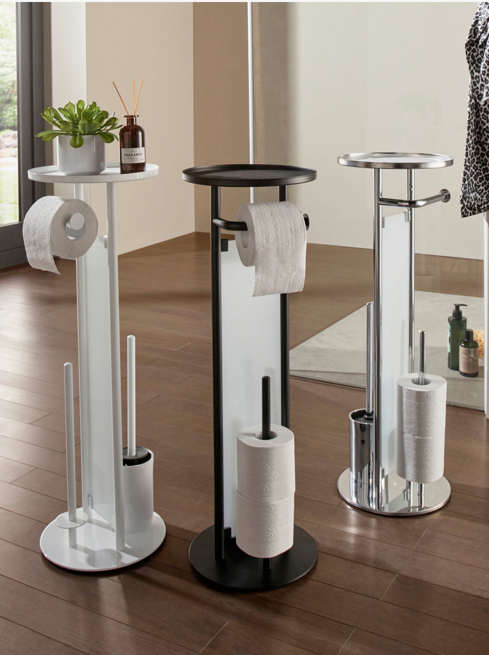 heine home WC-Ständer - schwarz