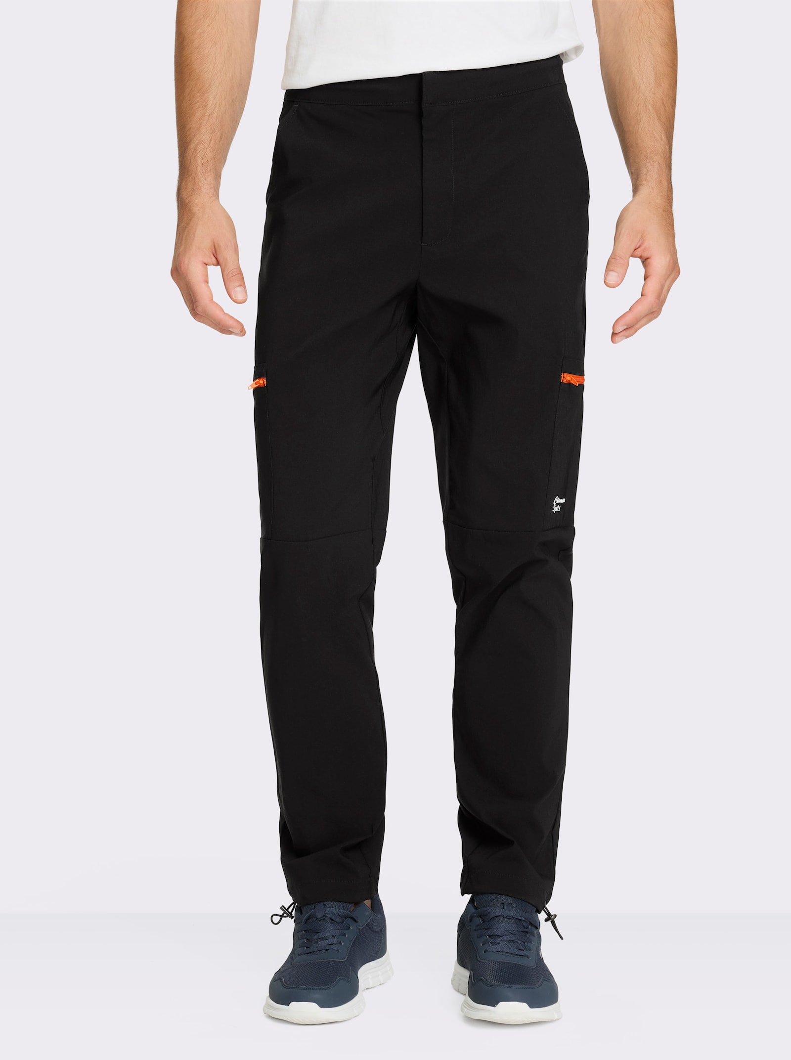 Catamaran Sports Trekkinghose mit Reissverschluss-Cargotaschen - schwarz