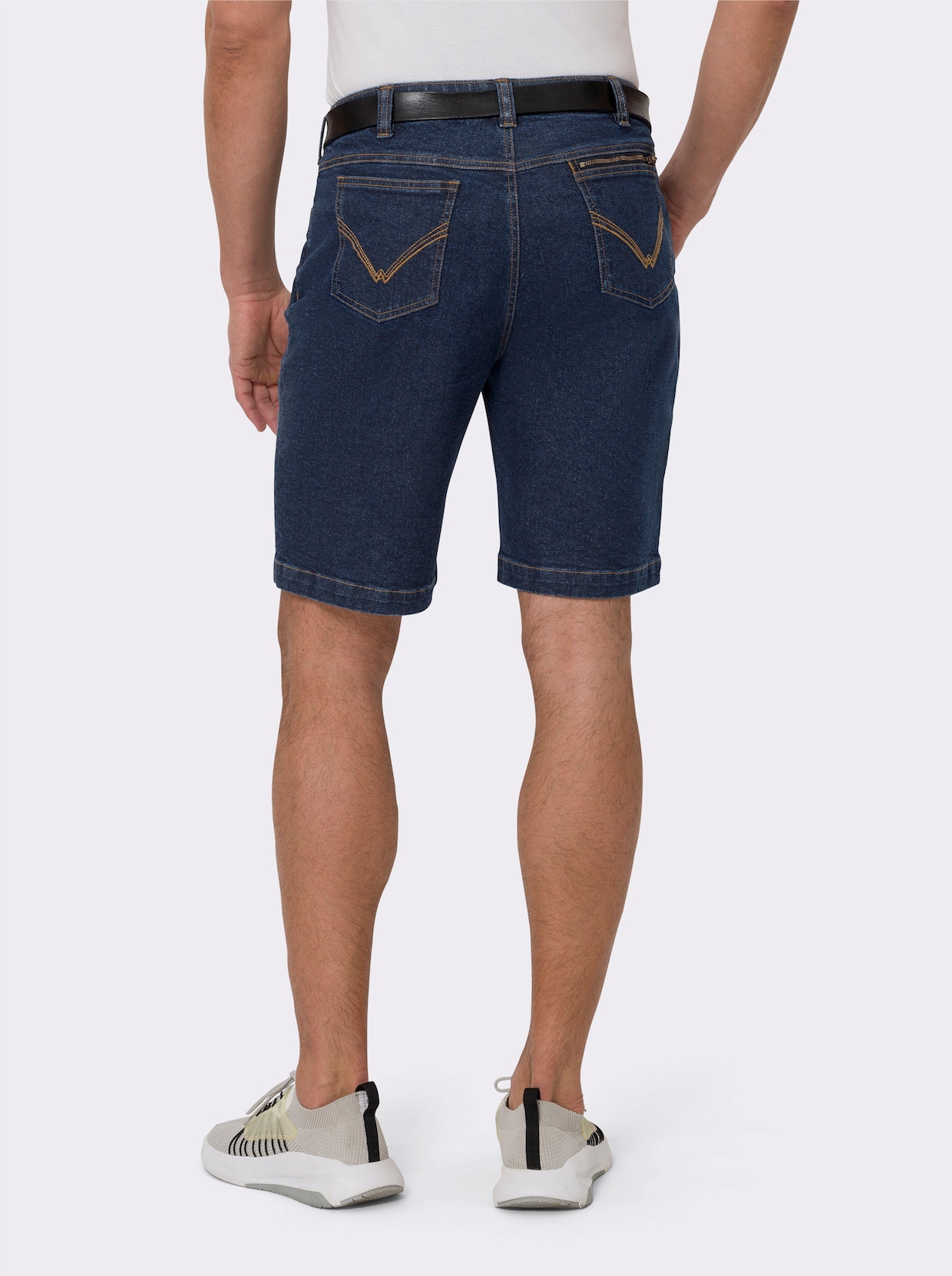 Jeansbermudas - blue-stone-washed