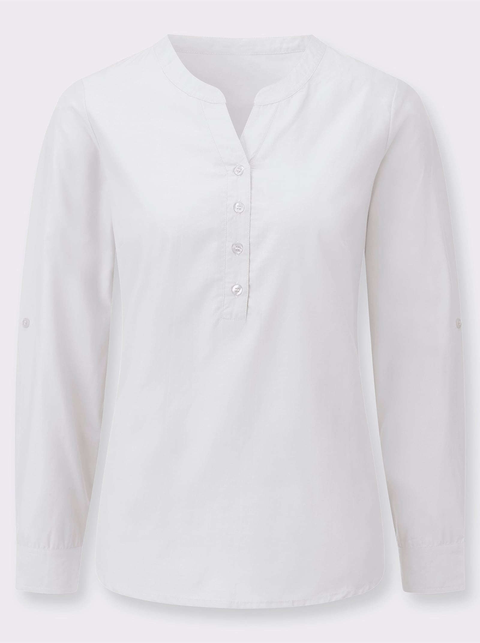 Tunika mit Kellerfalte hinten - ecru