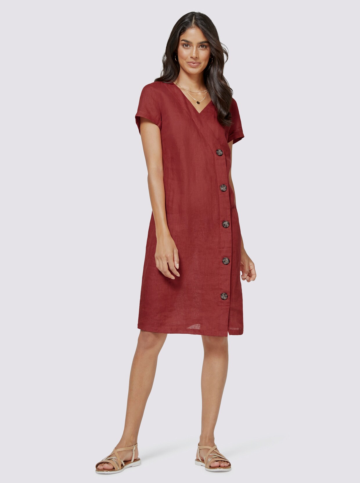 Sommerkleid - rostrot