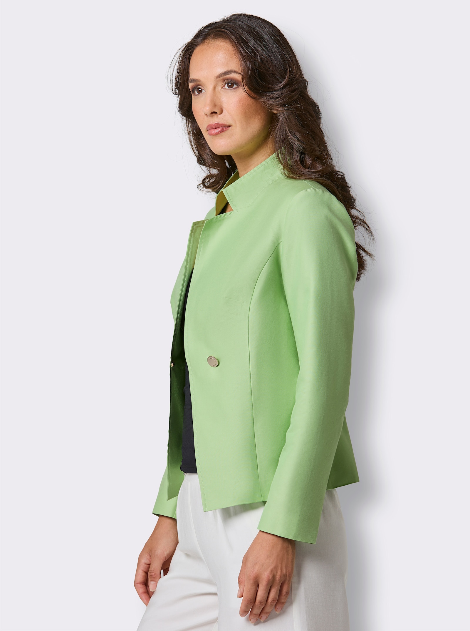 CREATION L PREMIUM Blazer mit Seide - reseda