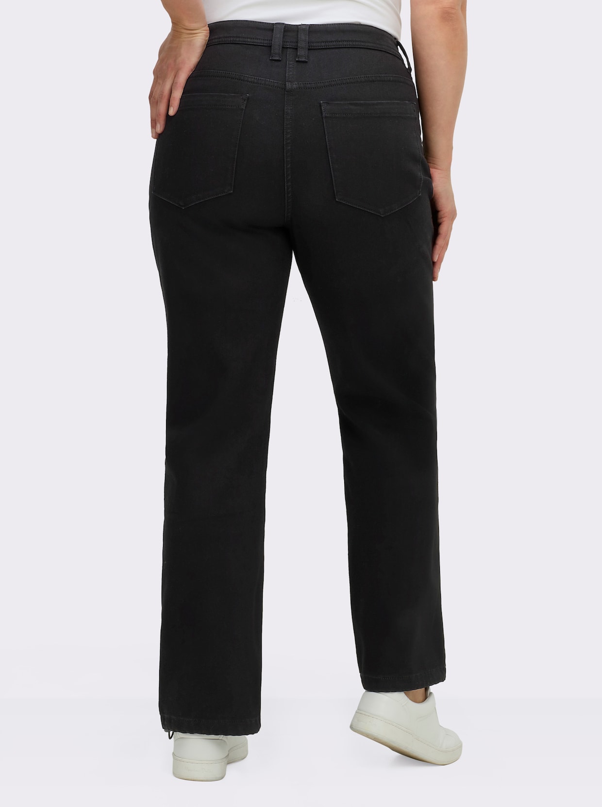 sheego Thermojeans - schwarz